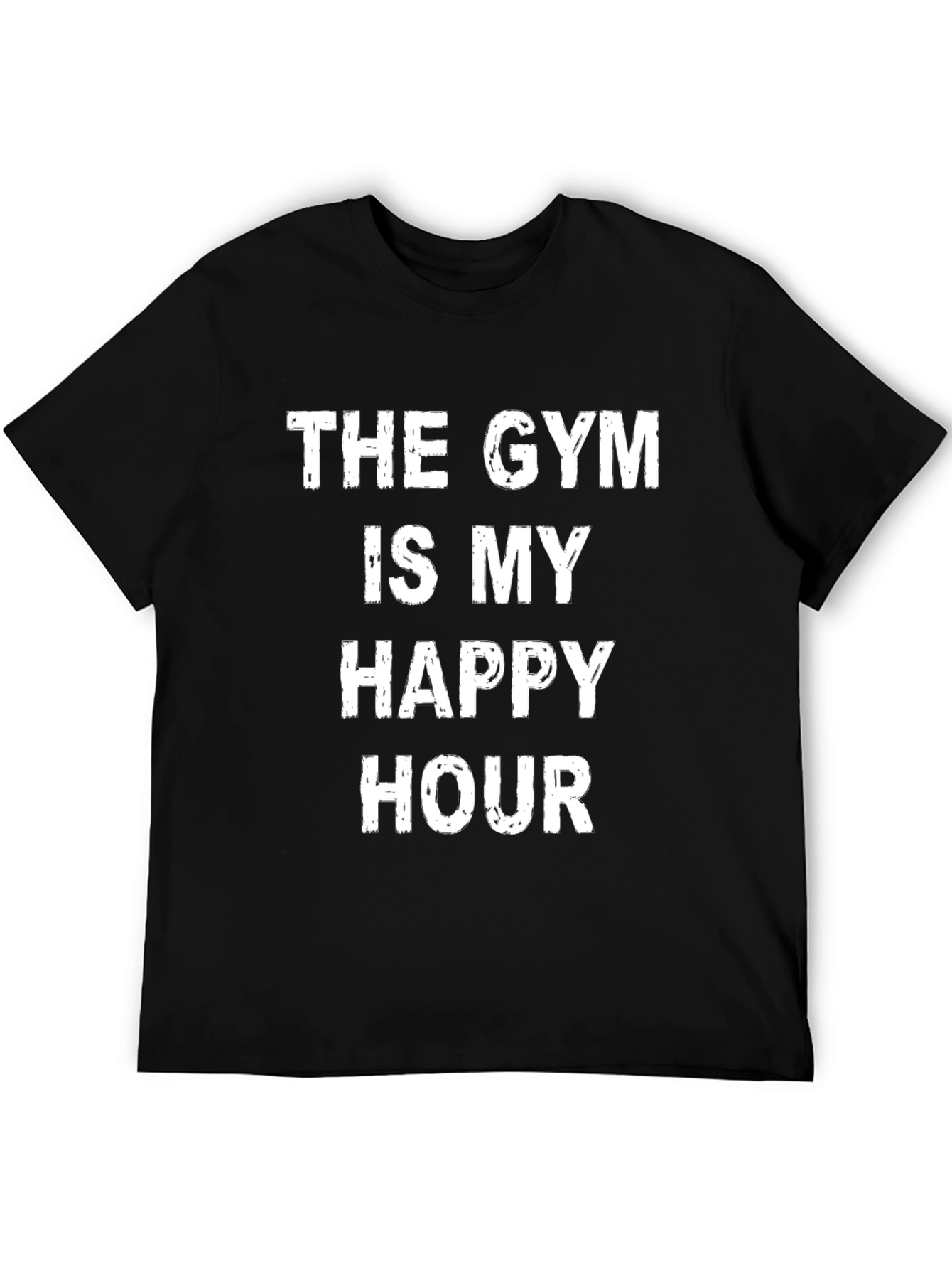 Gym Happy Hour Graphic Tee - Black