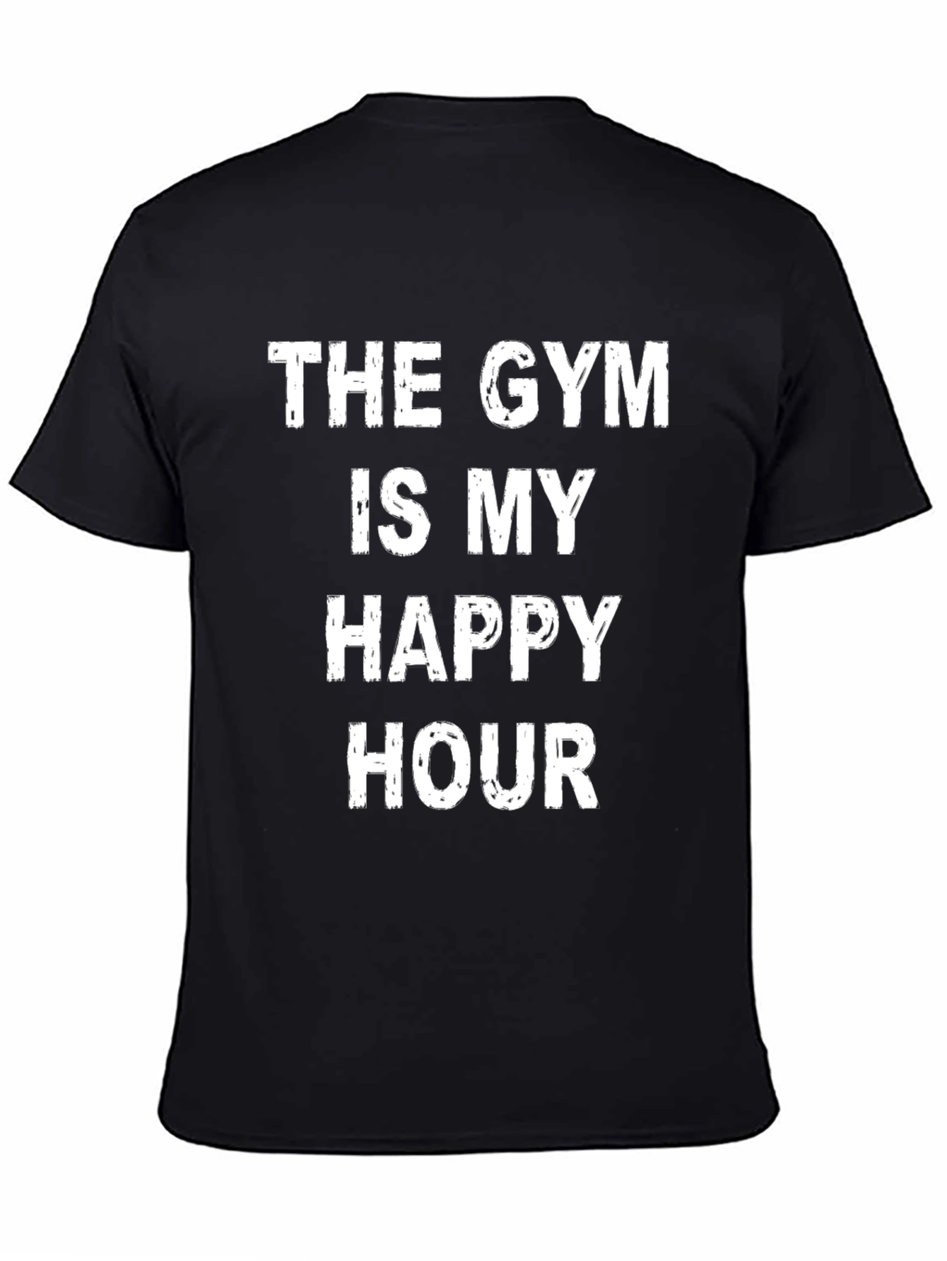 Gym Happy Hour Graphic Tee - Black