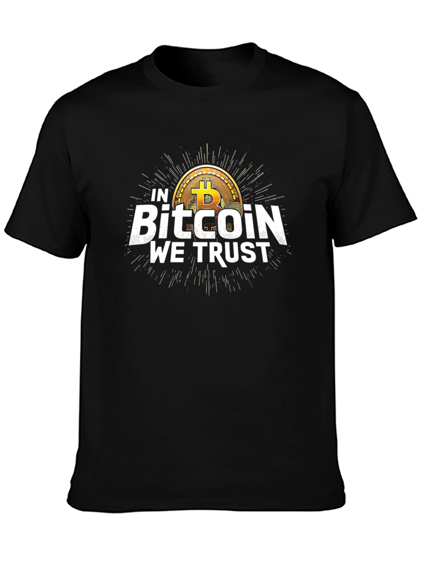 Bitcoin We Trust Black T-Shirt