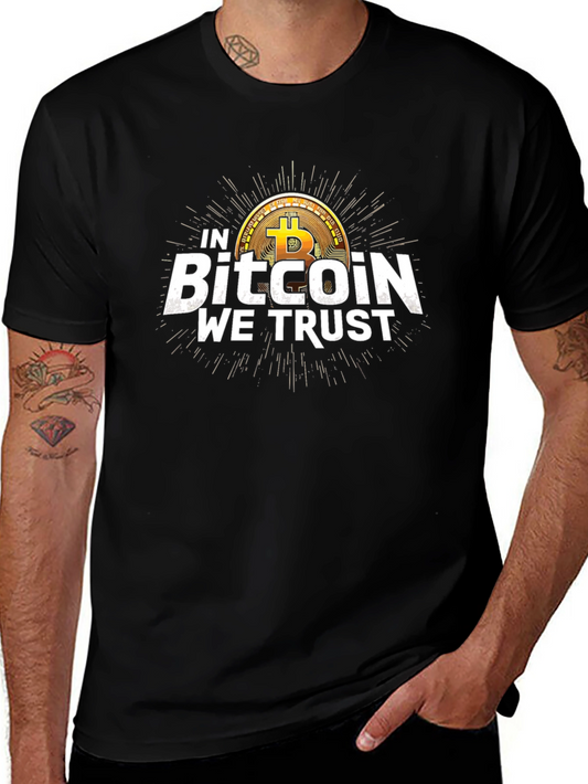Bitcoin We Trust Black T-Shirt