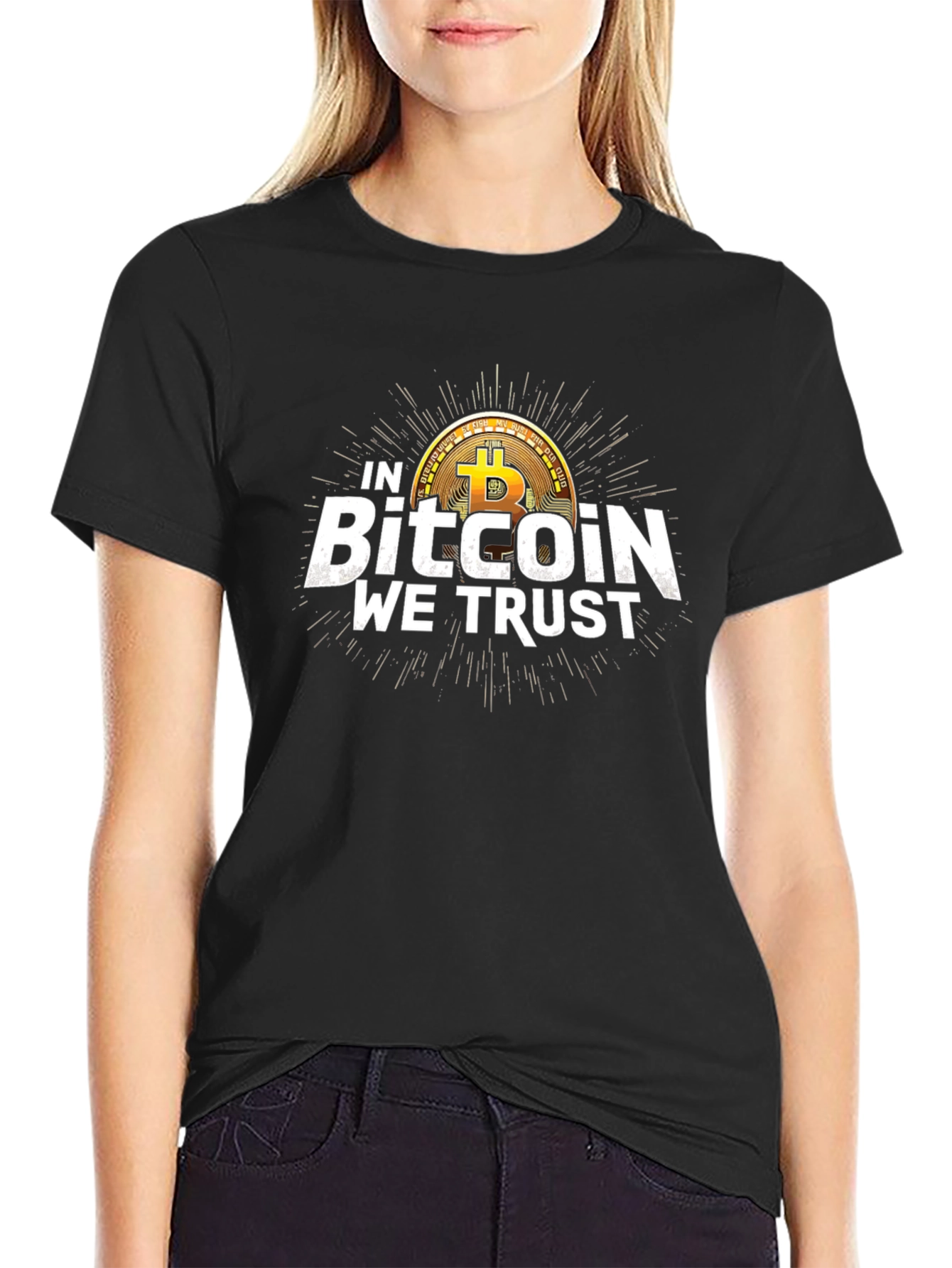 Bitcoin We Trust Black T-Shirt