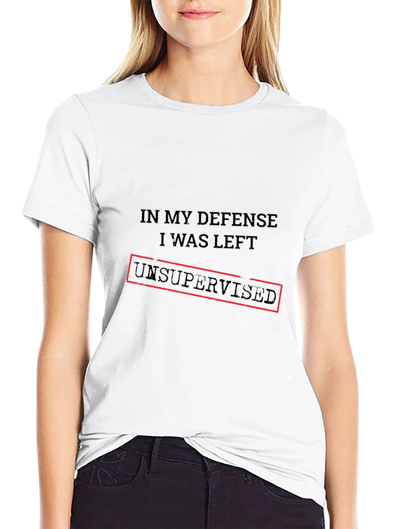 Unsupervised Defense Graphic Tee - Black