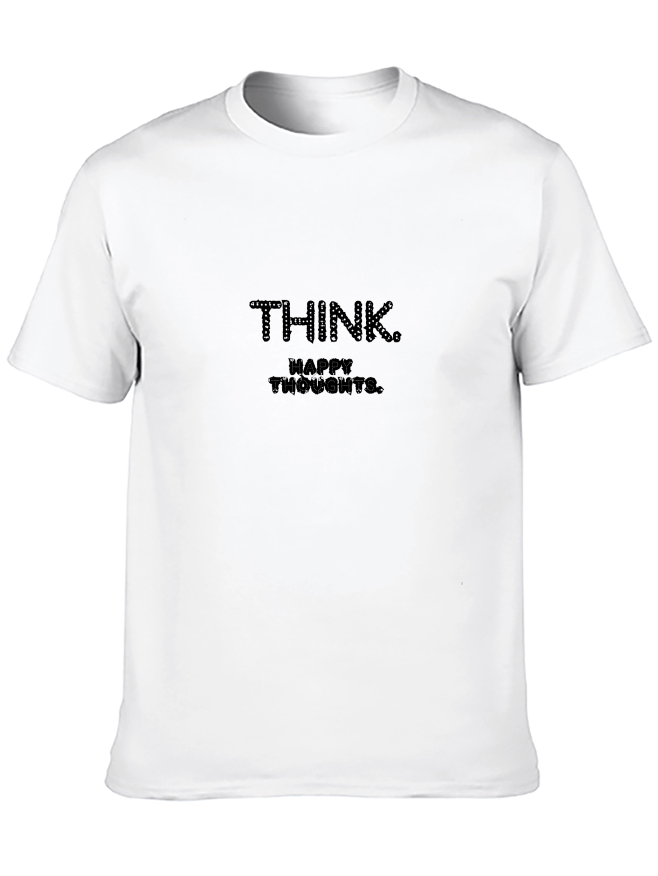 Think Happy Thoughts Black Graphic Tee