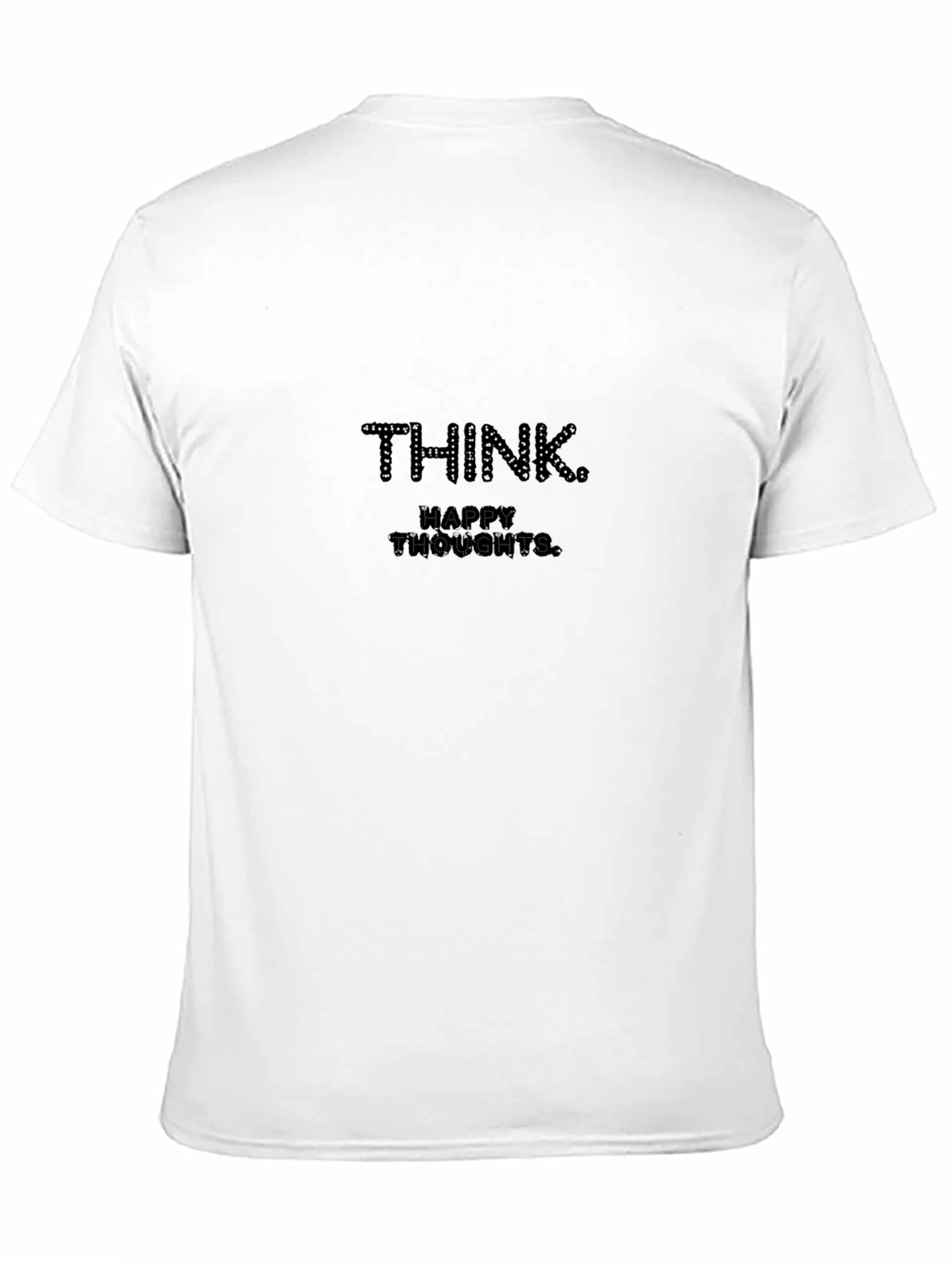 Think Happy Thoughts Black Graphic Tee