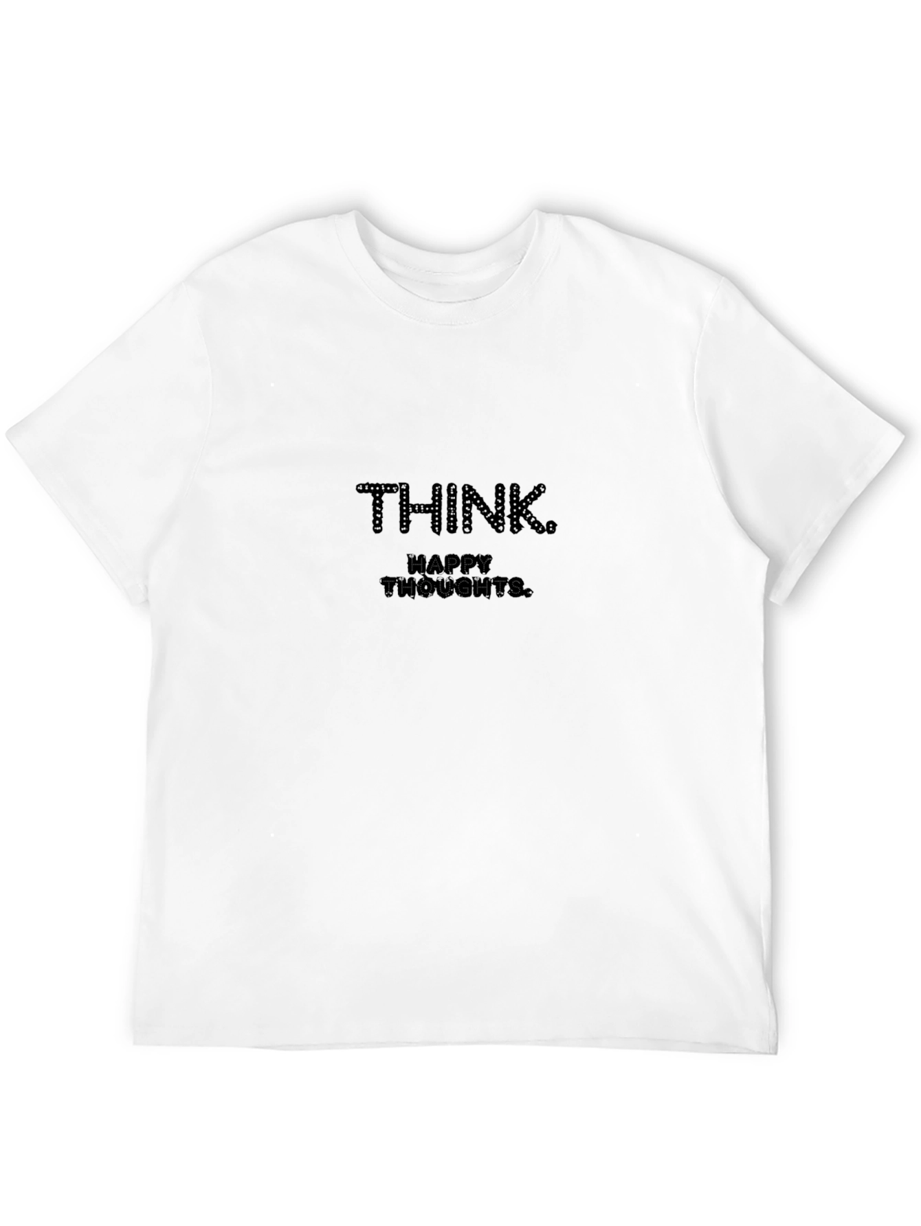 Think Happy Thoughts Black Graphic Tee