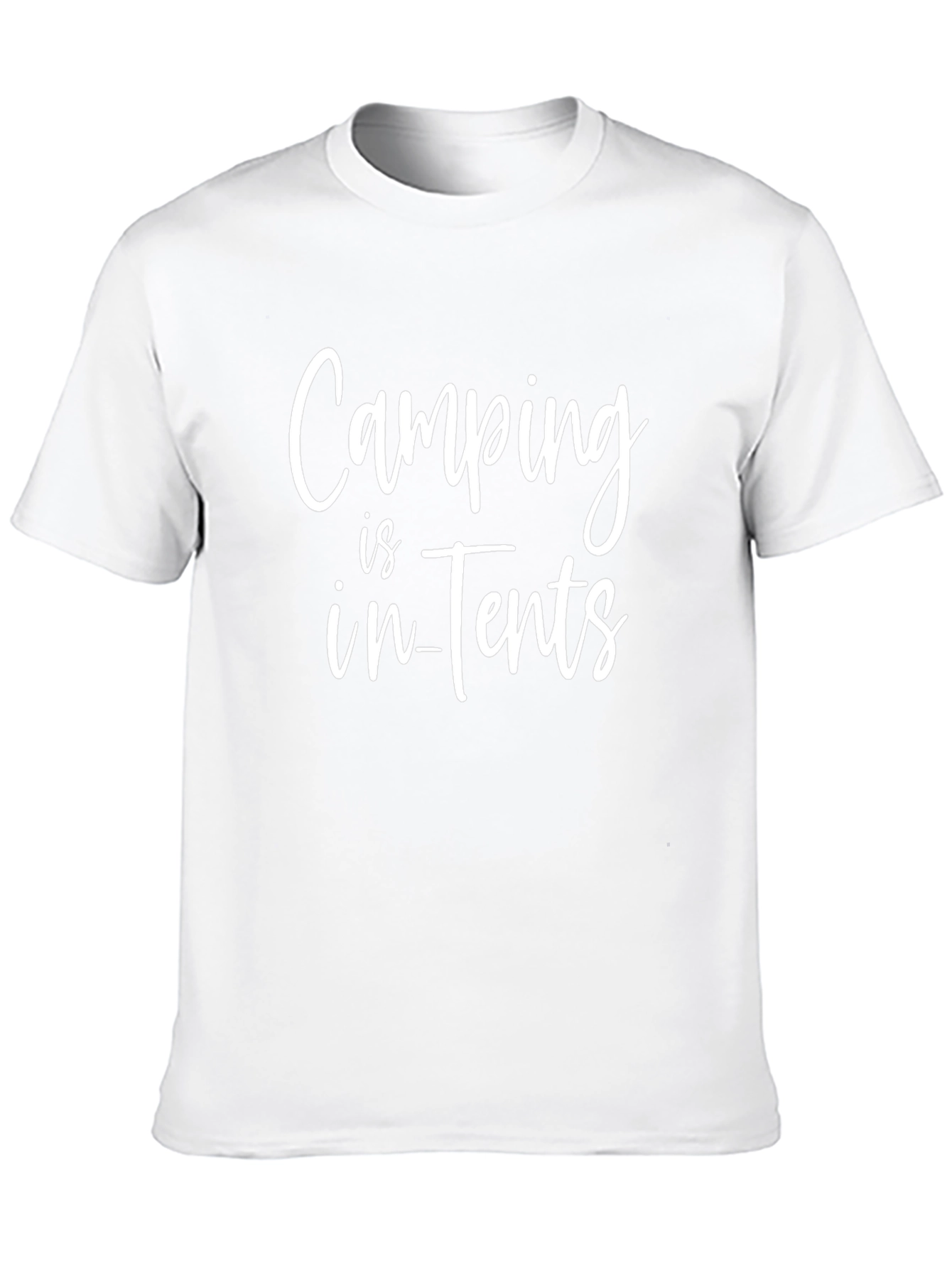 Camping is In-Tents Black T-Shirt