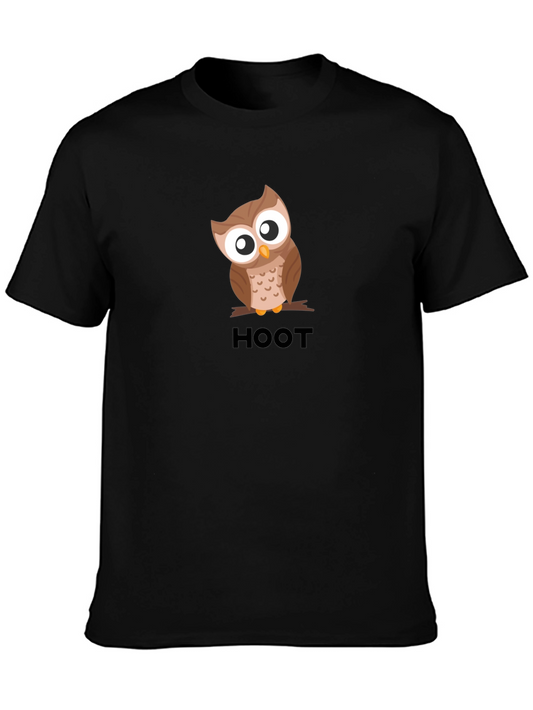 Hoot Owl Graphic T-Shirt - Unique Design