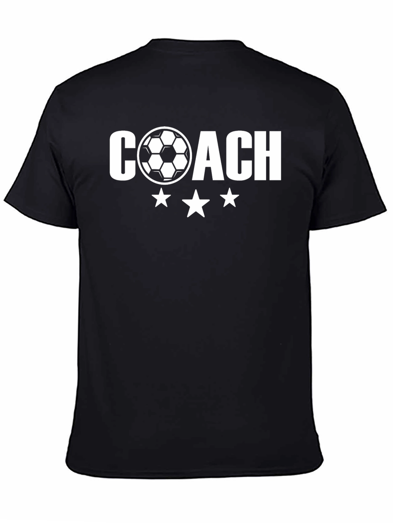 Soccer Coach Graphic T-Shirt - Black