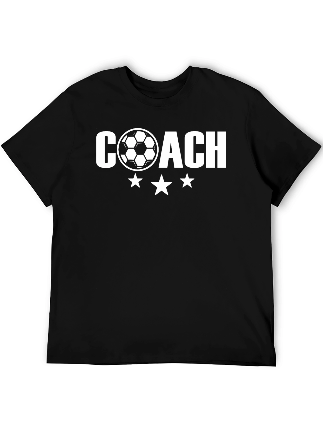 Soccer Coach Graphic T-Shirt - Black