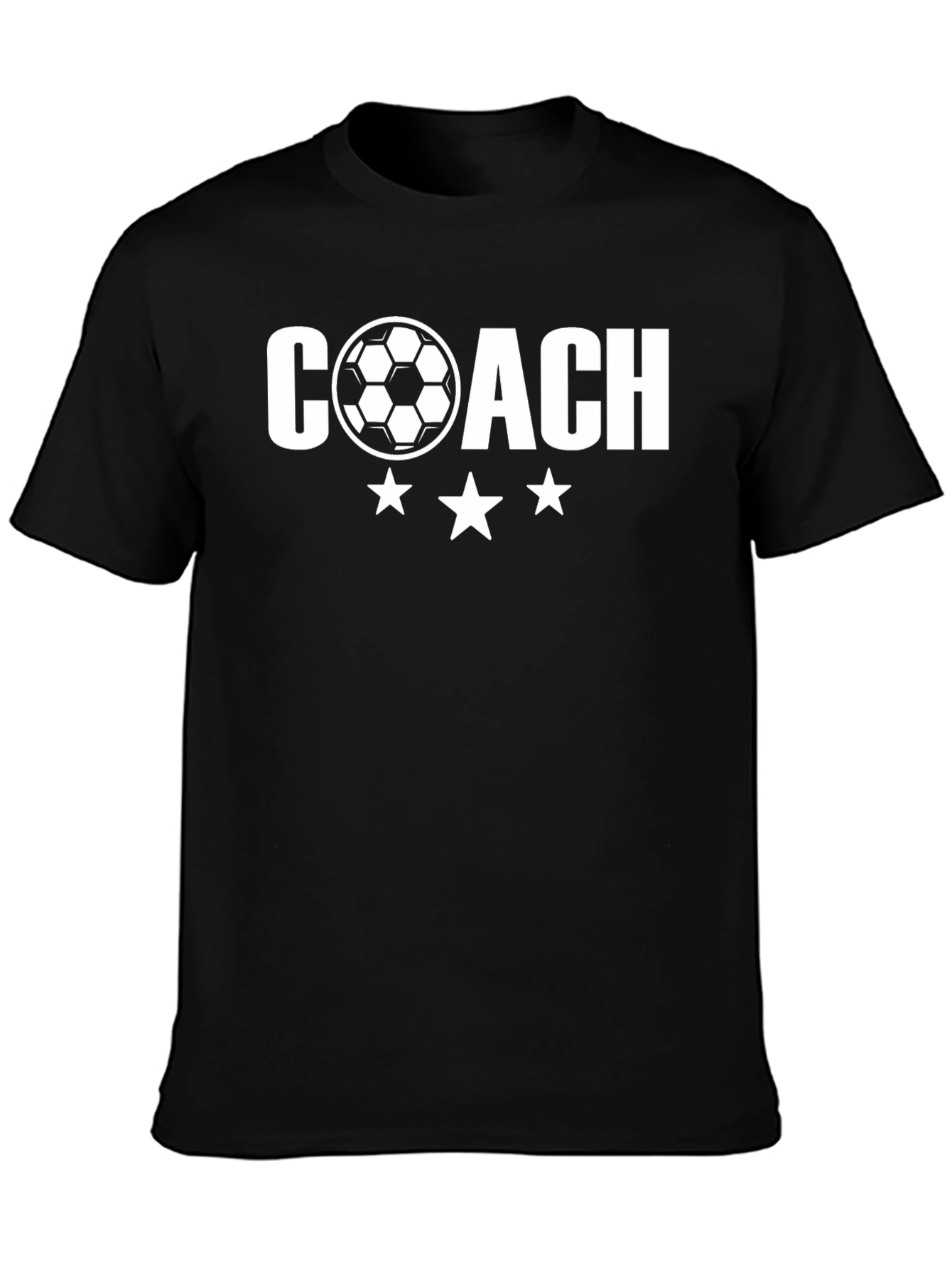 Soccer Coach Graphic T-Shirt - Black