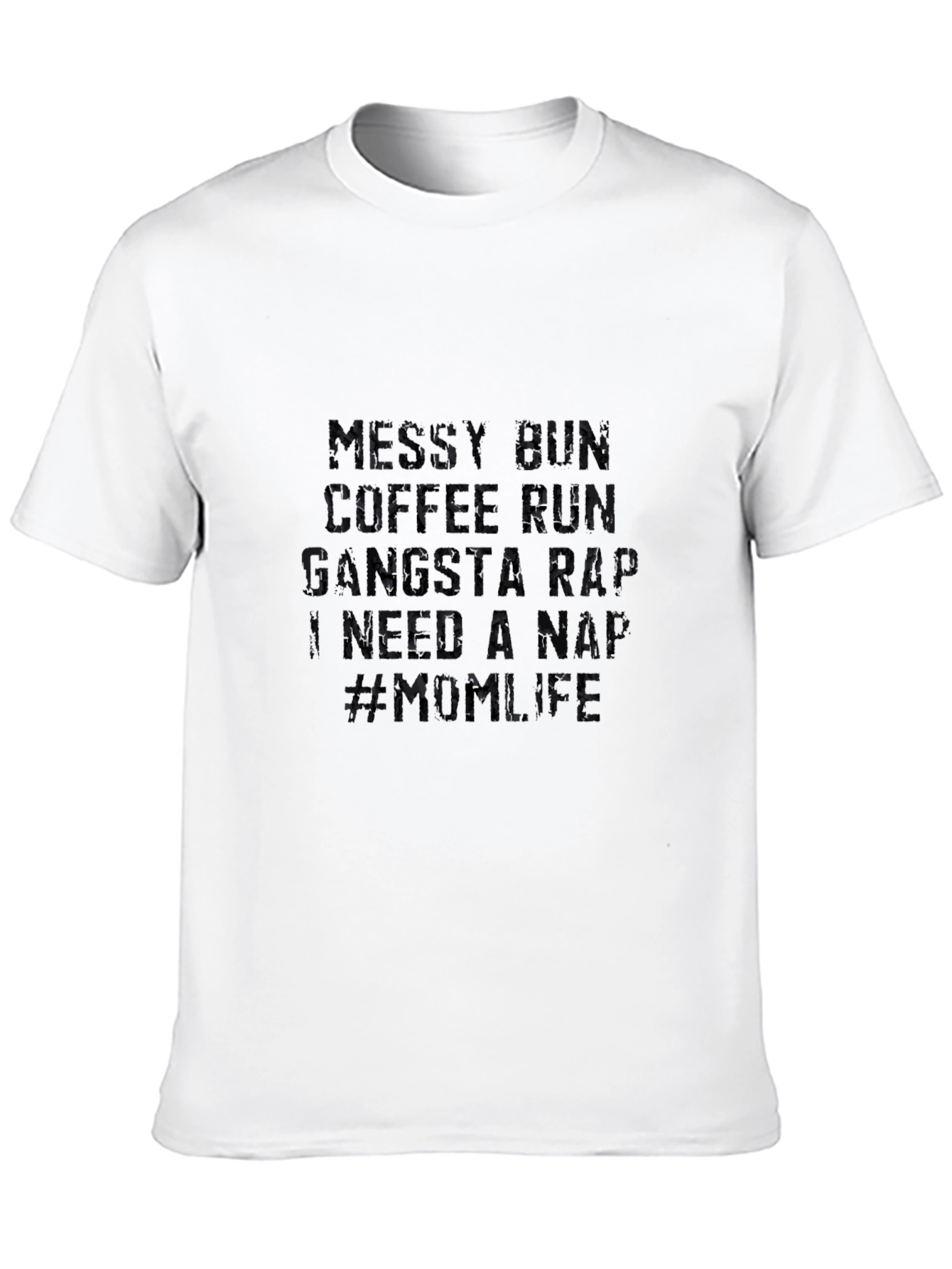 Mens Black Graphic T-Shirt - Mum Life Design