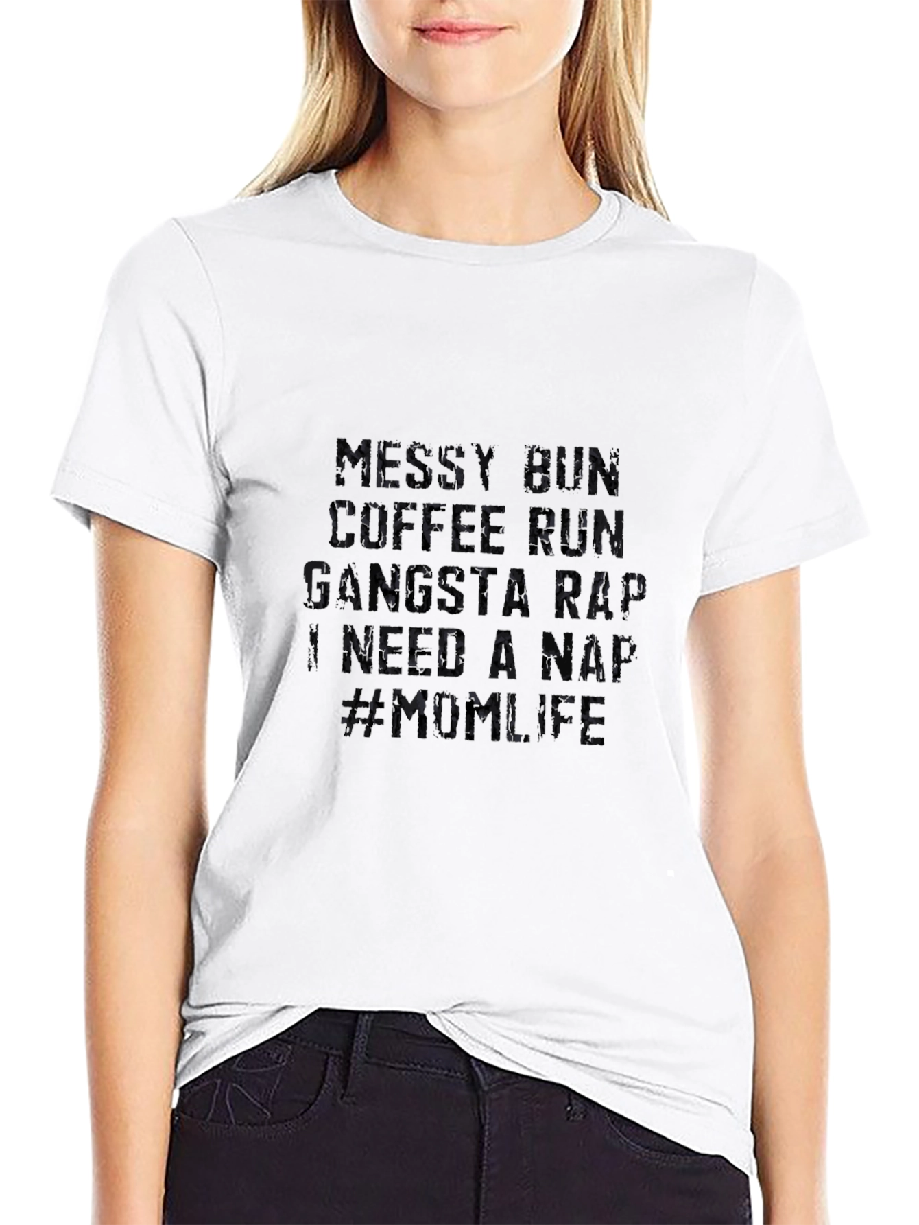 Mens Black Graphic T-Shirt - Mum Life Design