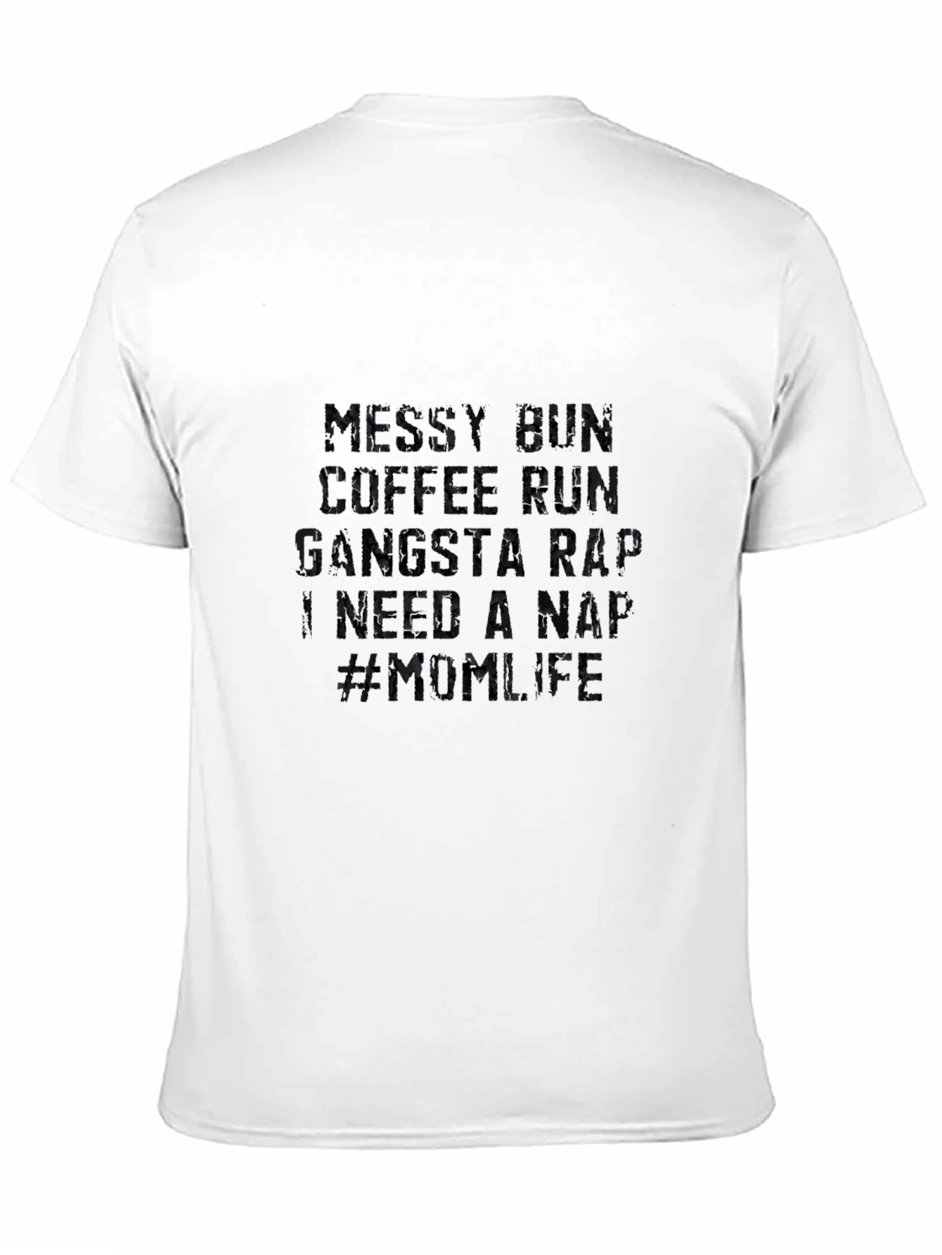 Mens Black Graphic T-Shirt - Mum Life Design