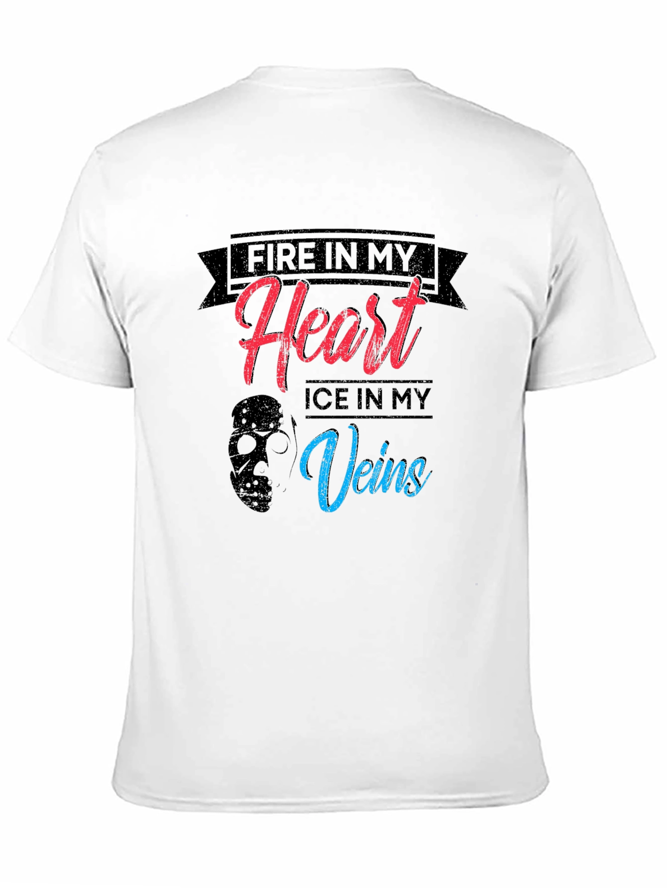 Fire and Ice Graphic Tee - Black