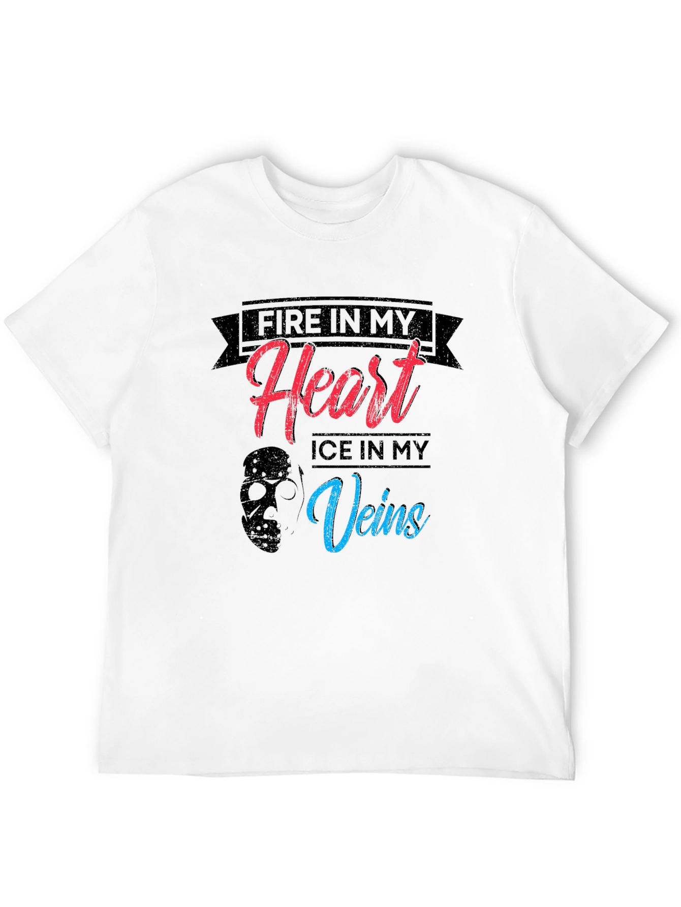 Fire and Ice Graphic Tee - Black