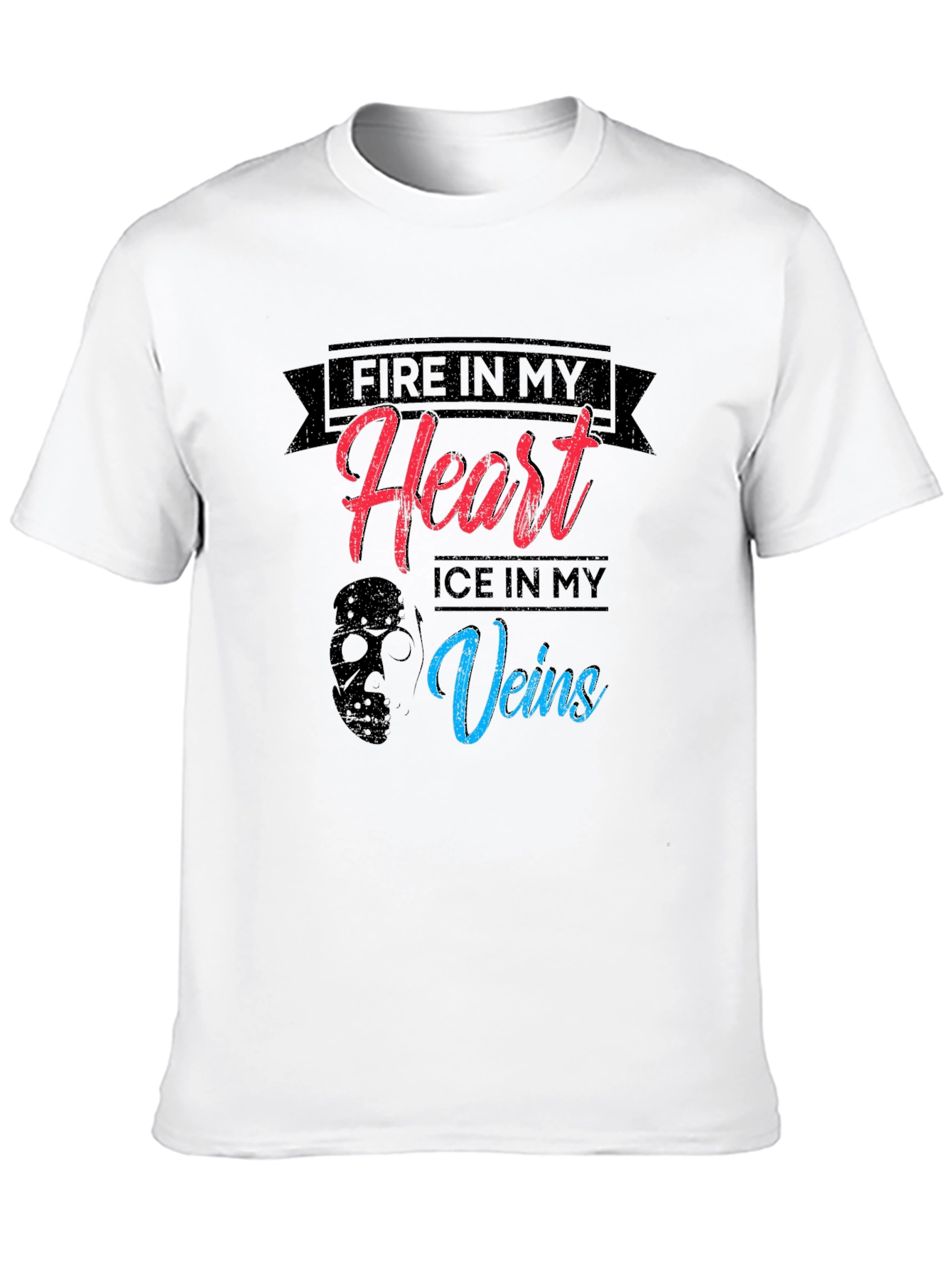 Fire and Ice Graphic Tee - Black