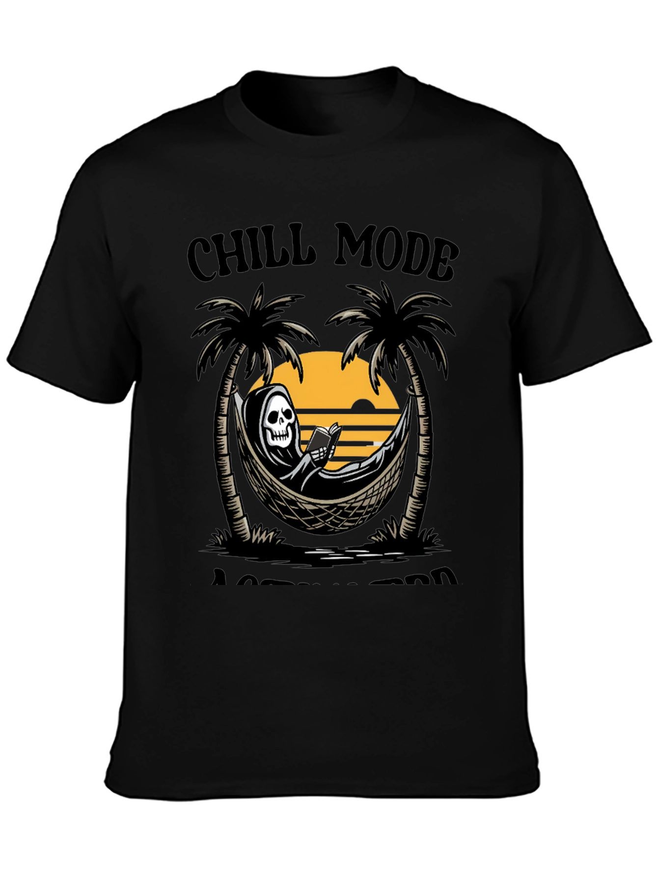 Chill Mode Grim Reaper Hammock Graphic Tee