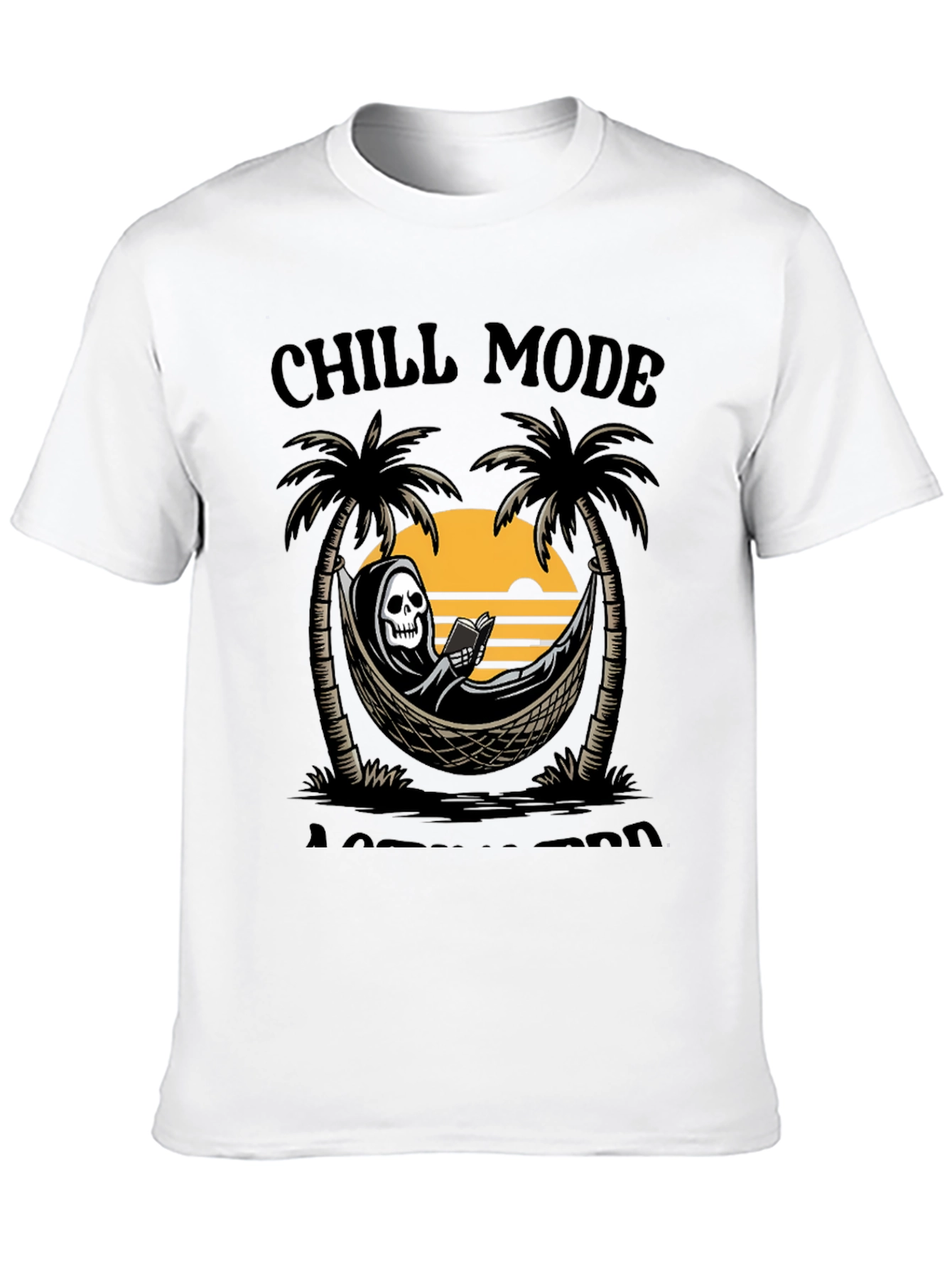 Chill Mode Grim Reaper Hammock Graphic Tee