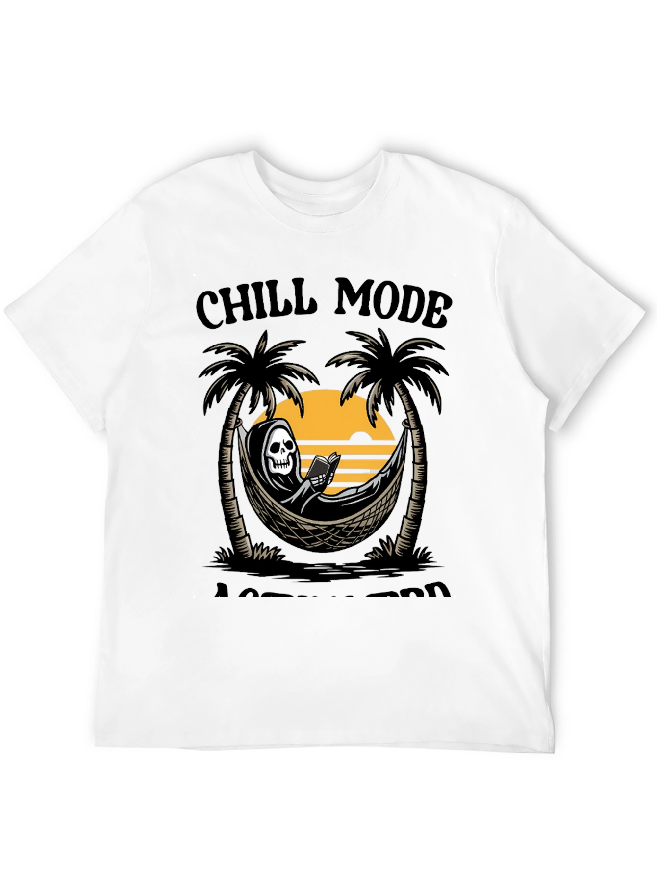 Chill Mode Grim Reaper Hammock Graphic Tee