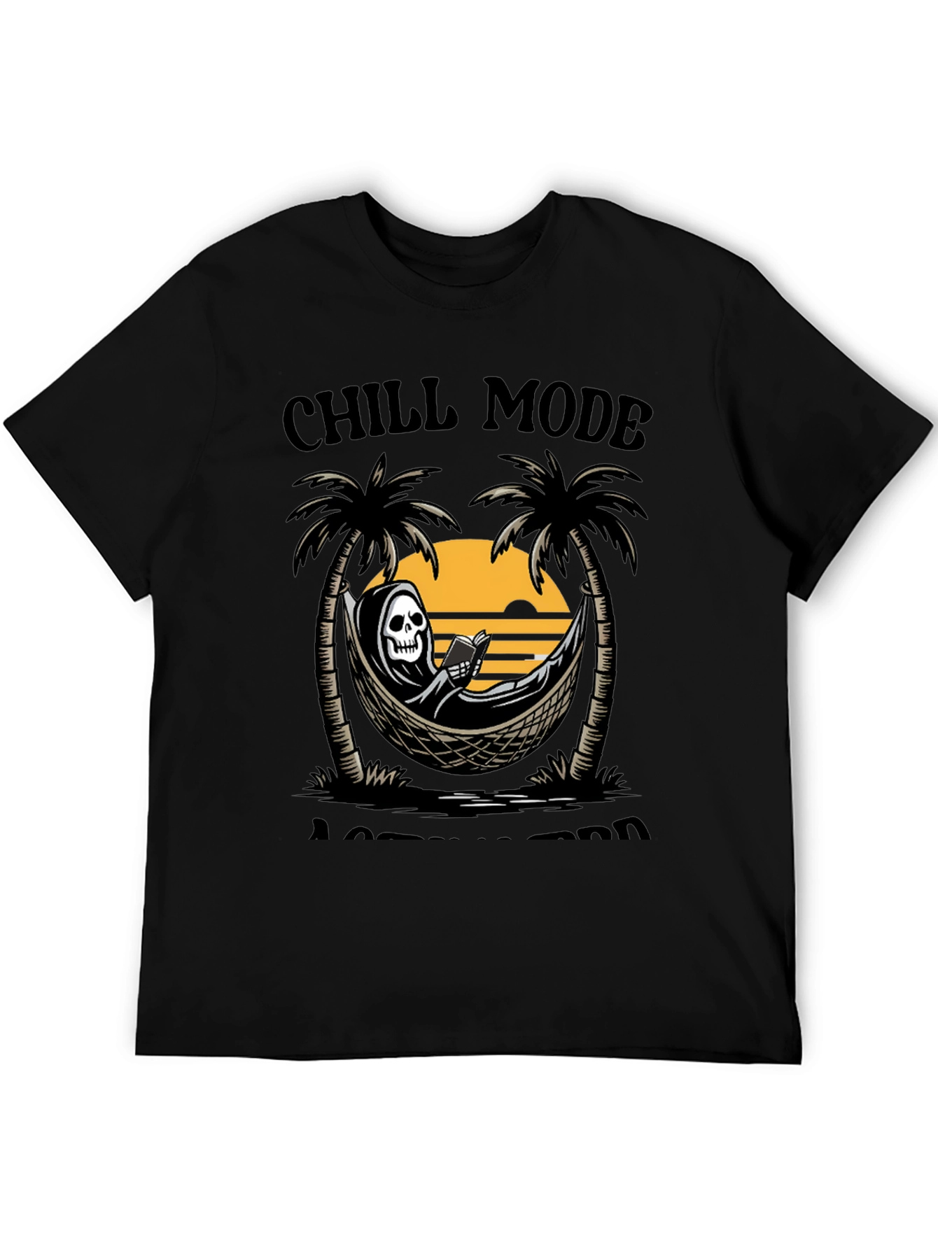Chill Mode Grim Reaper Hammock Graphic Tee