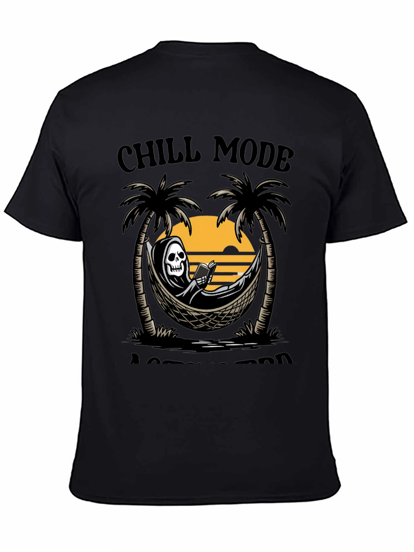 Chill Mode Grim Reaper Hammock Graphic Tee