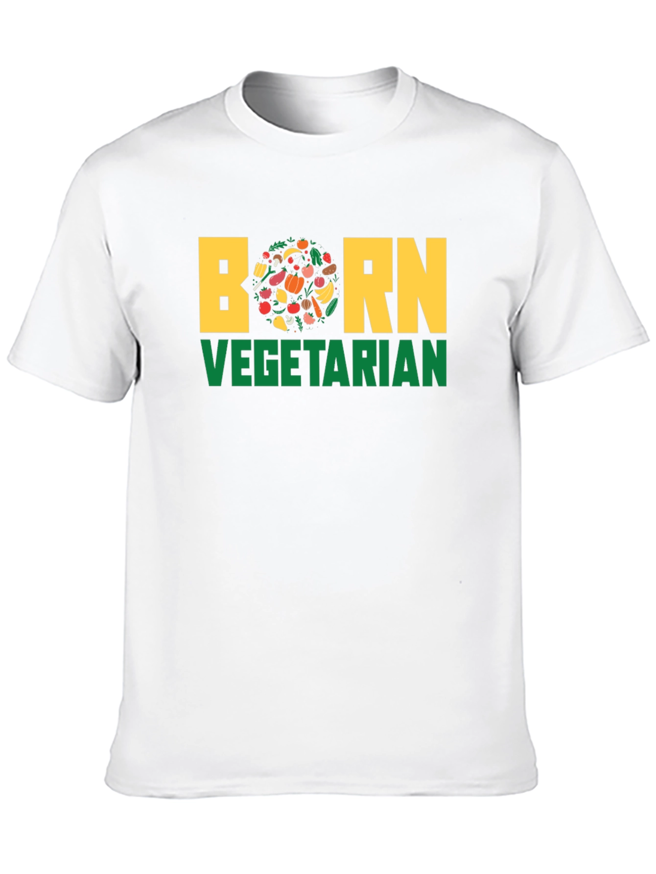 Born Vegetarian T-Shirt - Unisex Black Tee