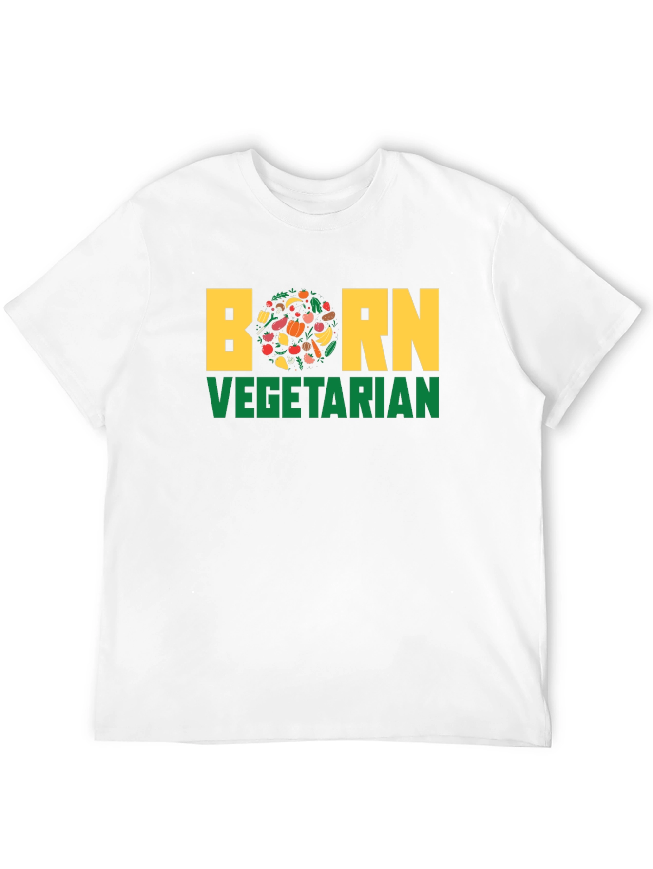 Born Vegetarian T-Shirt - Unisex Black Tee