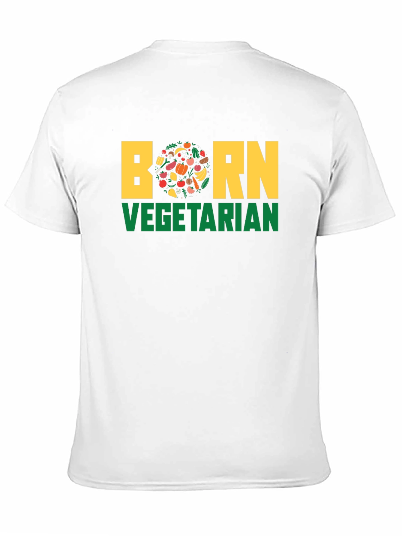 Born Vegetarian T-Shirt - Unisex Black Tee