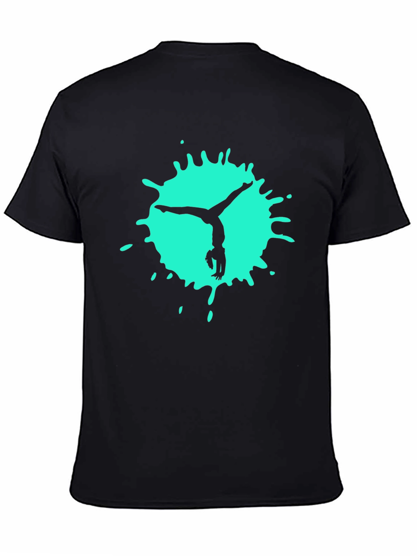 Gymnast Splash Black Tee - Athletic Cool
