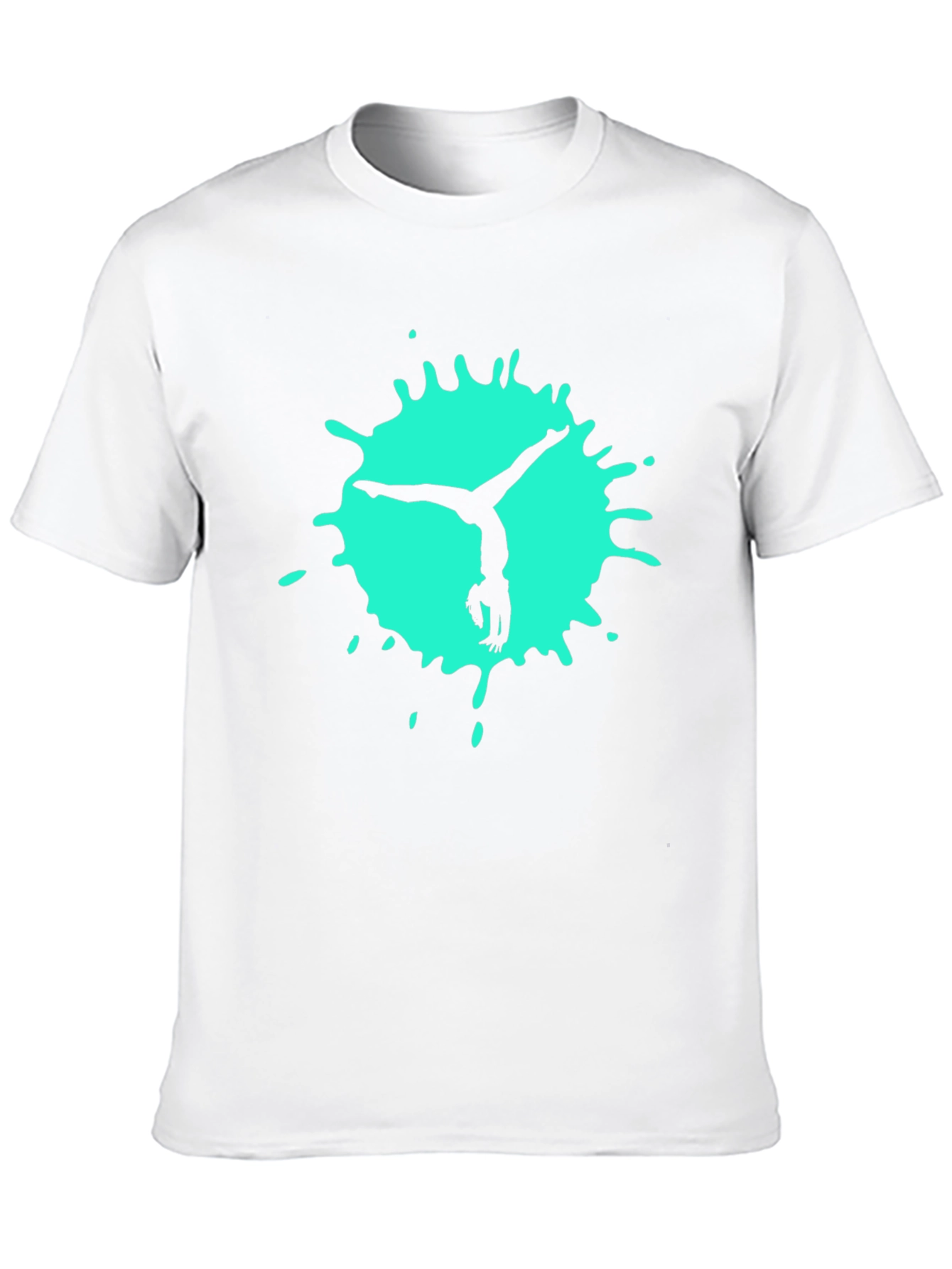 Gymnast Splash Black Tee - Athletic Cool