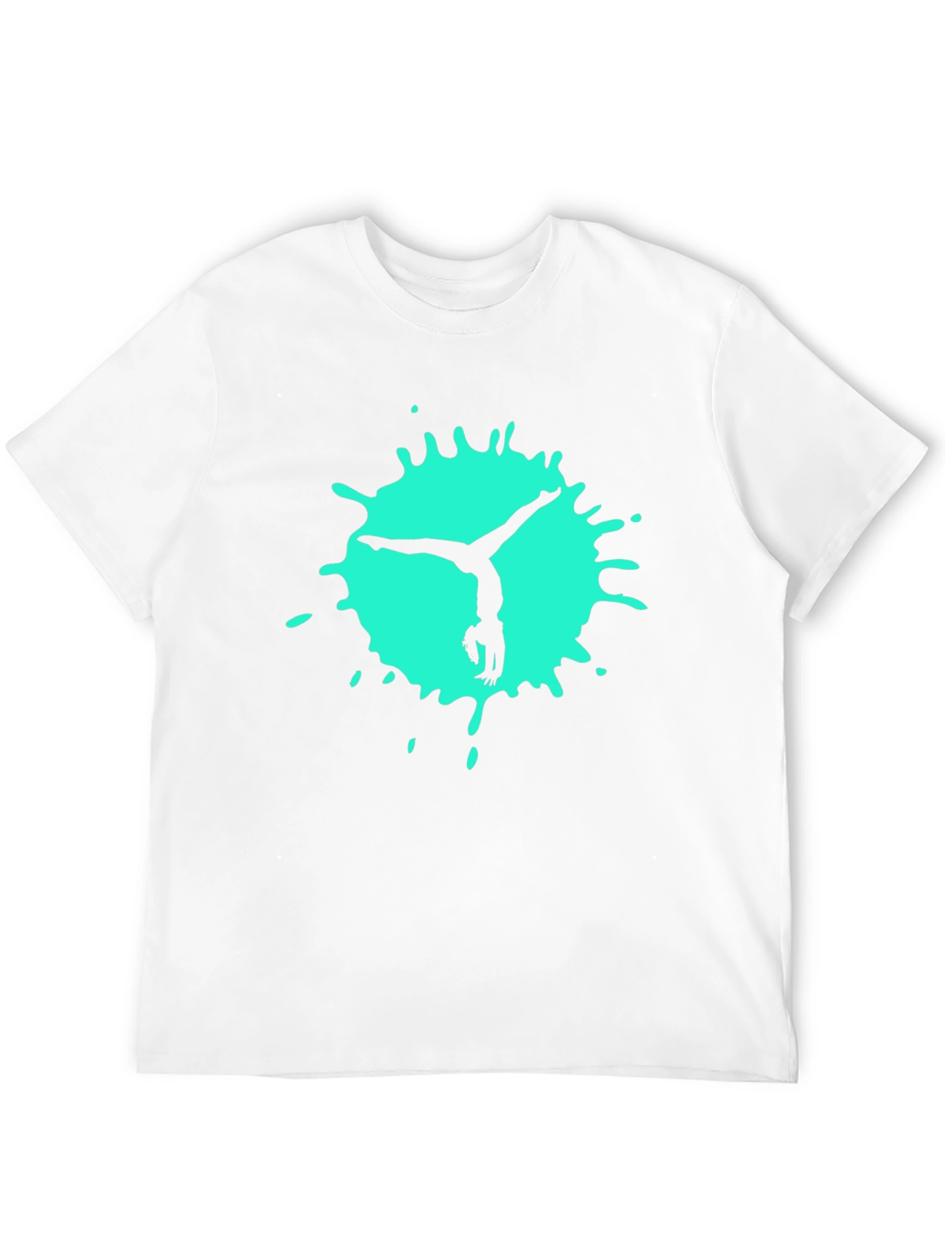 Gymnast Splash Black Tee - Athletic Cool