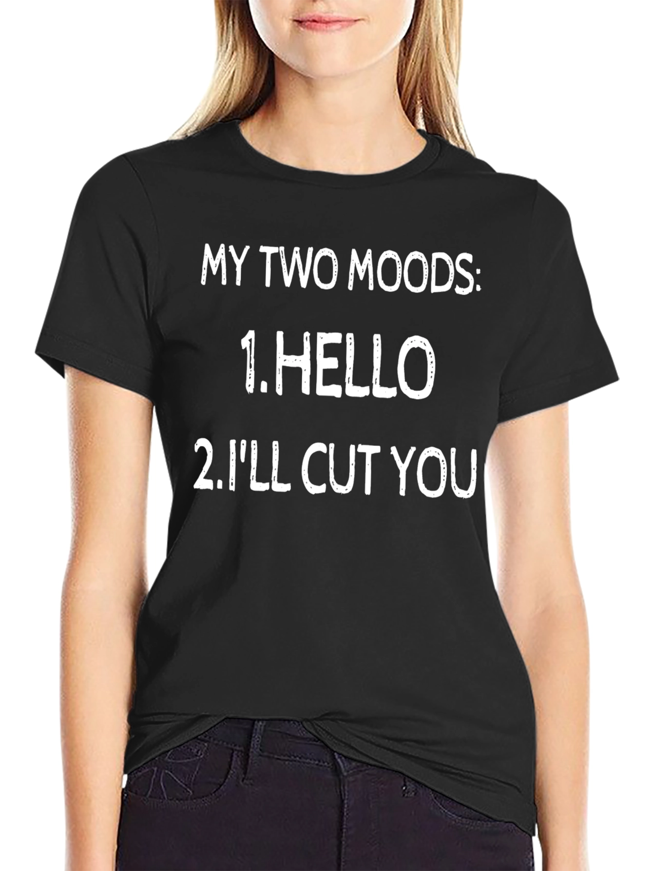My Two Moods Graphic T-Shirt Funny Sarcastic Tee