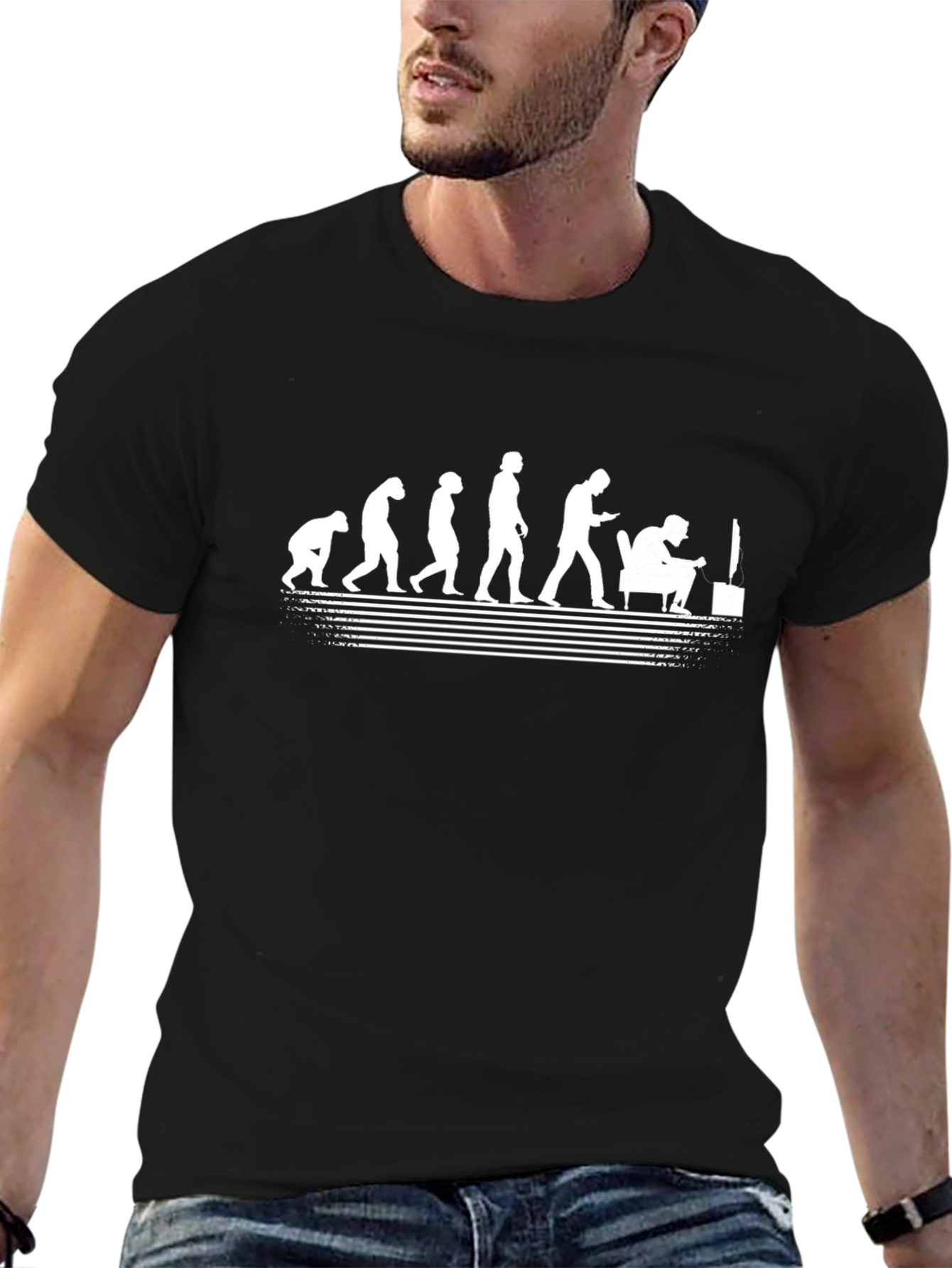 Evolution of Gaming Black T-Shirt