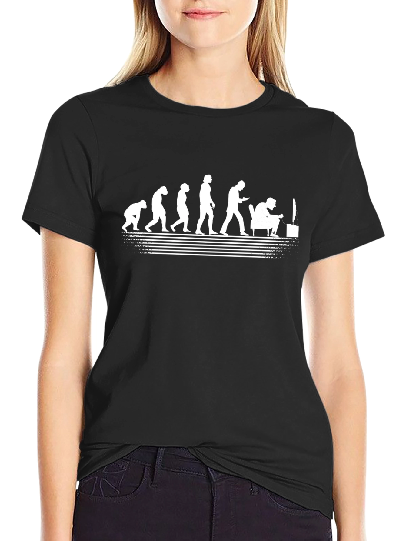 Evolution of Gaming Black T-Shirt