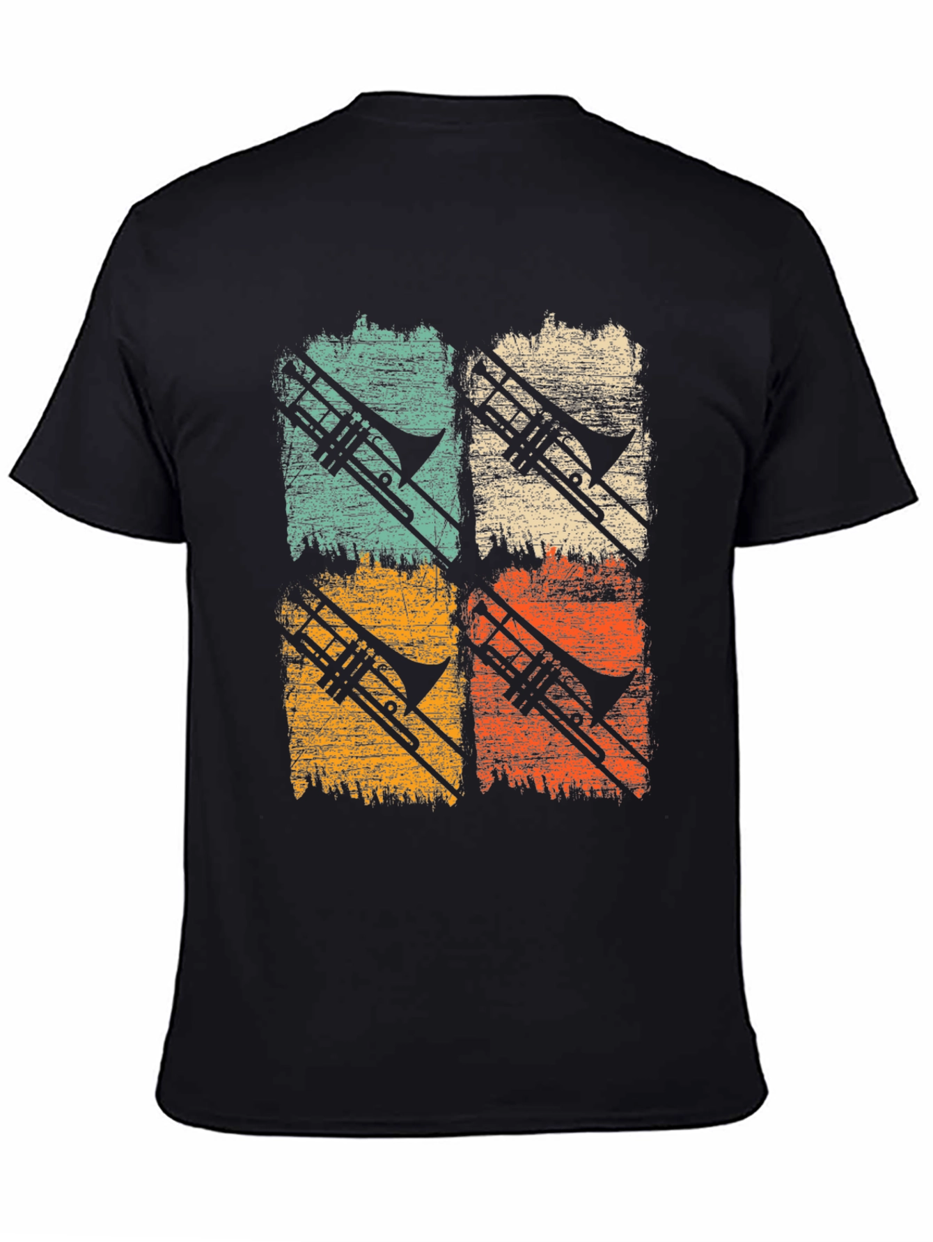 Retro Trombone T-Shirt - Musician Apparel