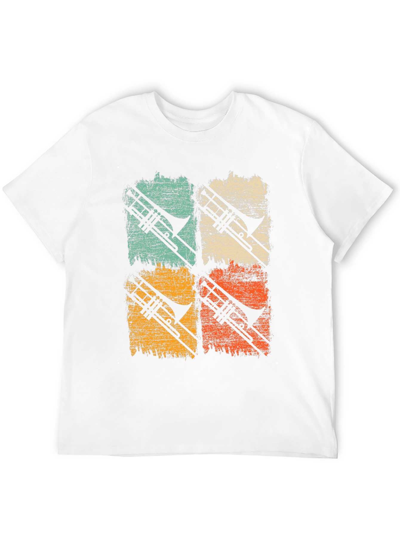 Retro Trombone T-Shirt - Musician Apparel