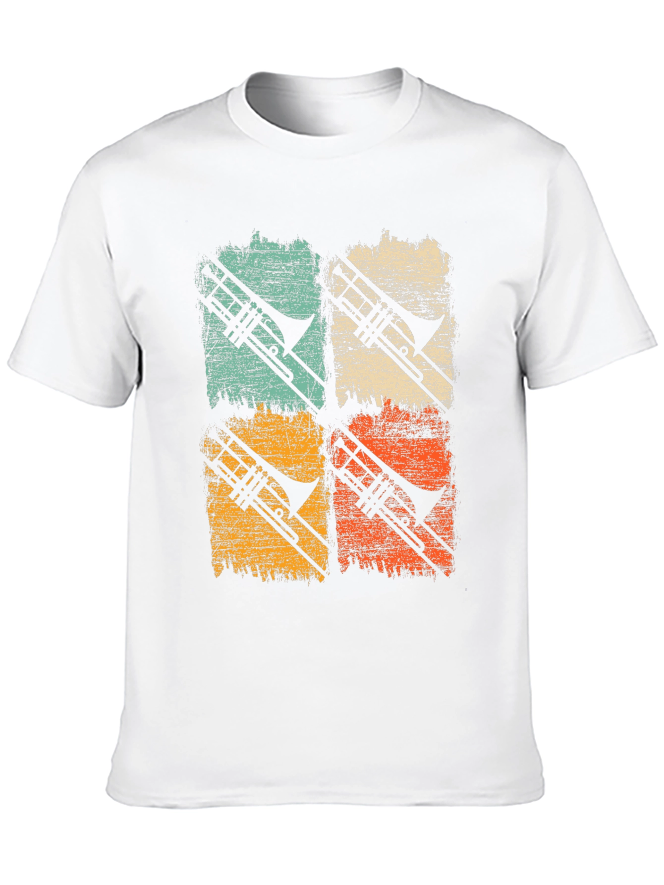 Retro Trombone T-Shirt - Musician Apparel