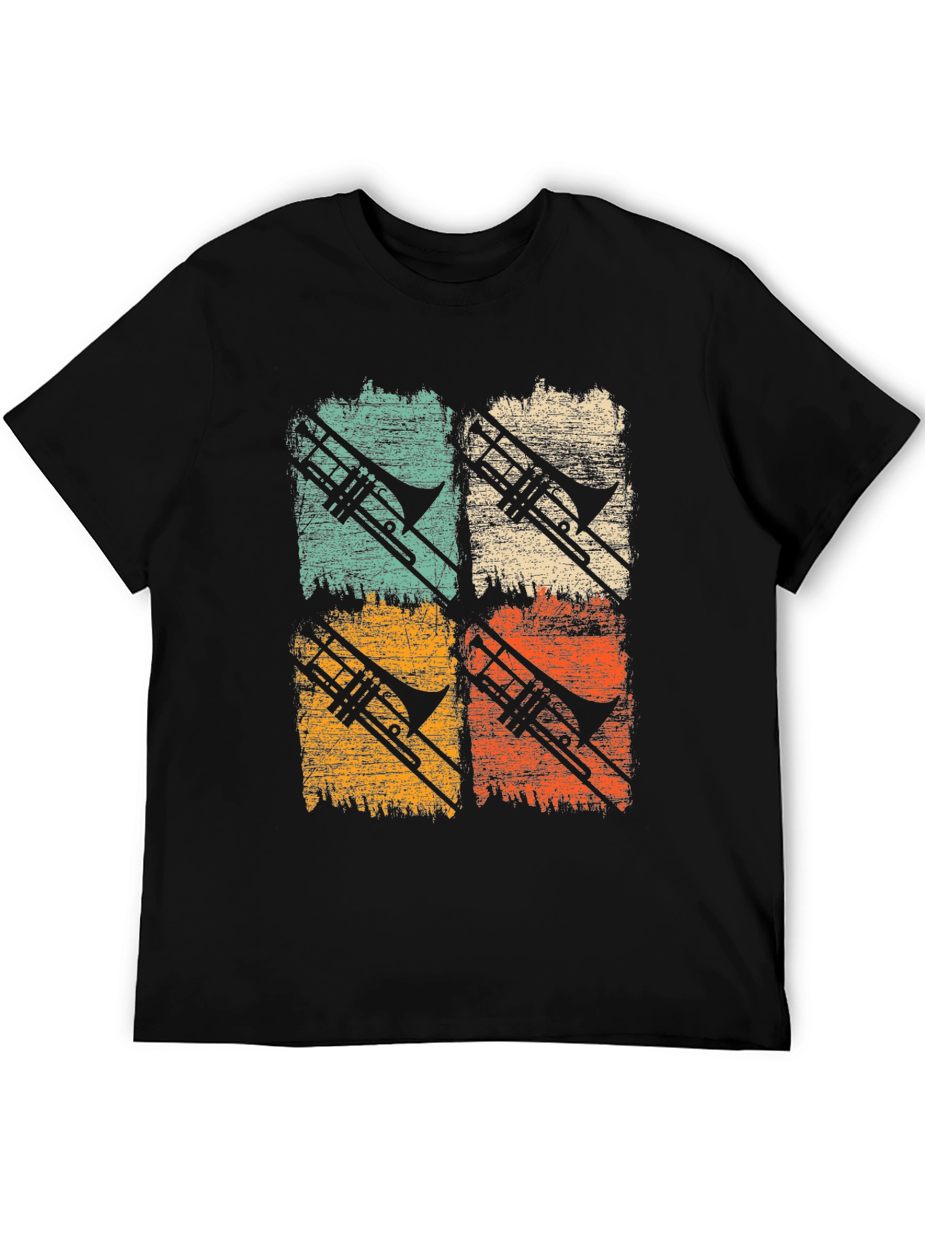 Retro Trombone T-Shirt - Musician Apparel