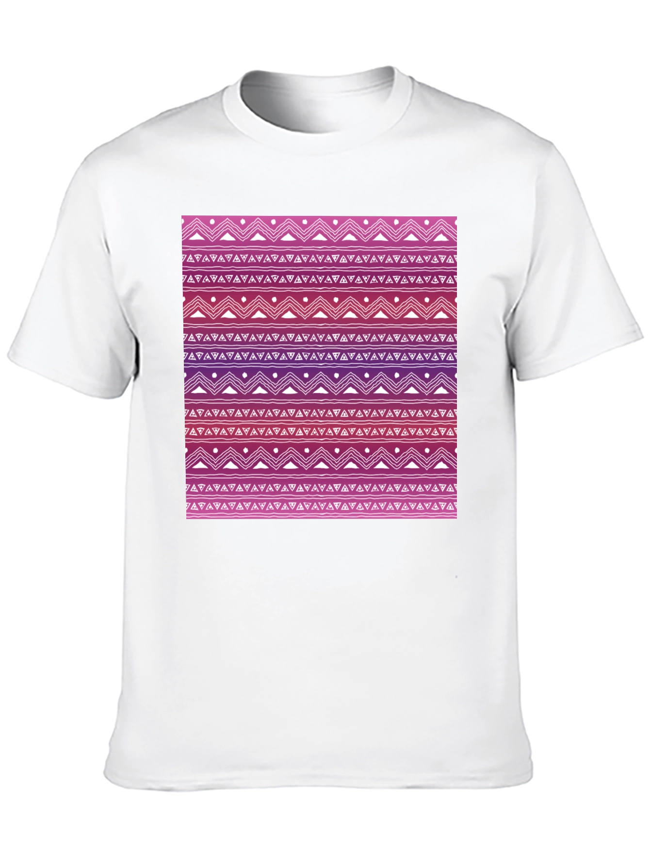 Patterned Tee: Aztec-Inspired Design