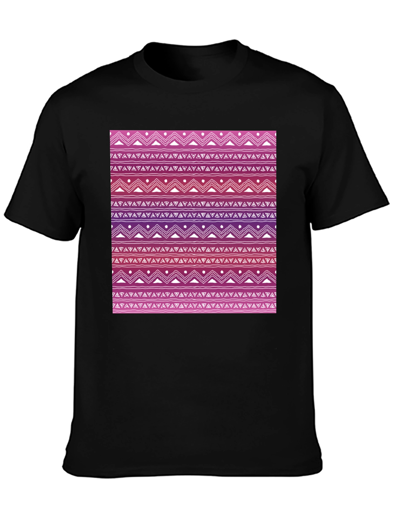 Patterned Tee: Aztec-Inspired Design