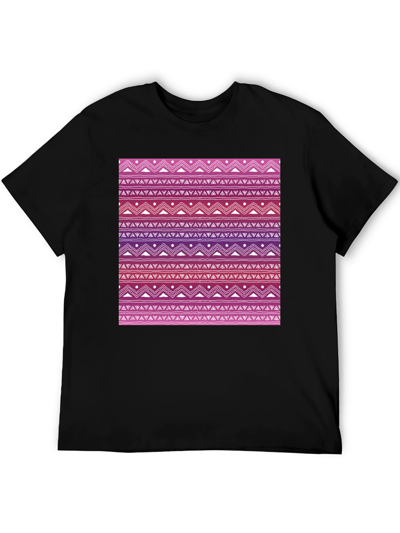 Patterned Tee: Aztec-Inspired Design