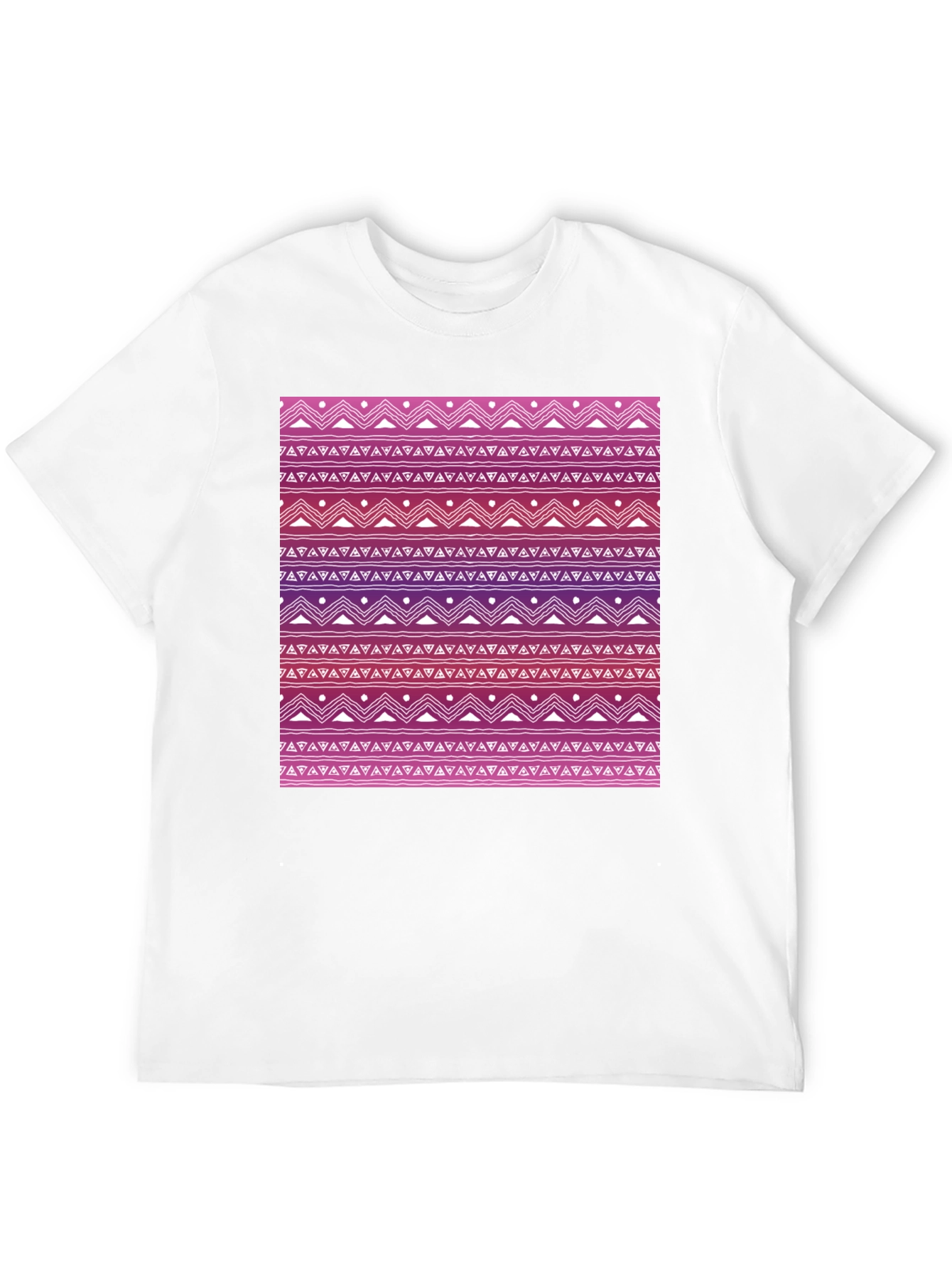 Patterned Tee: Aztec-Inspired Design