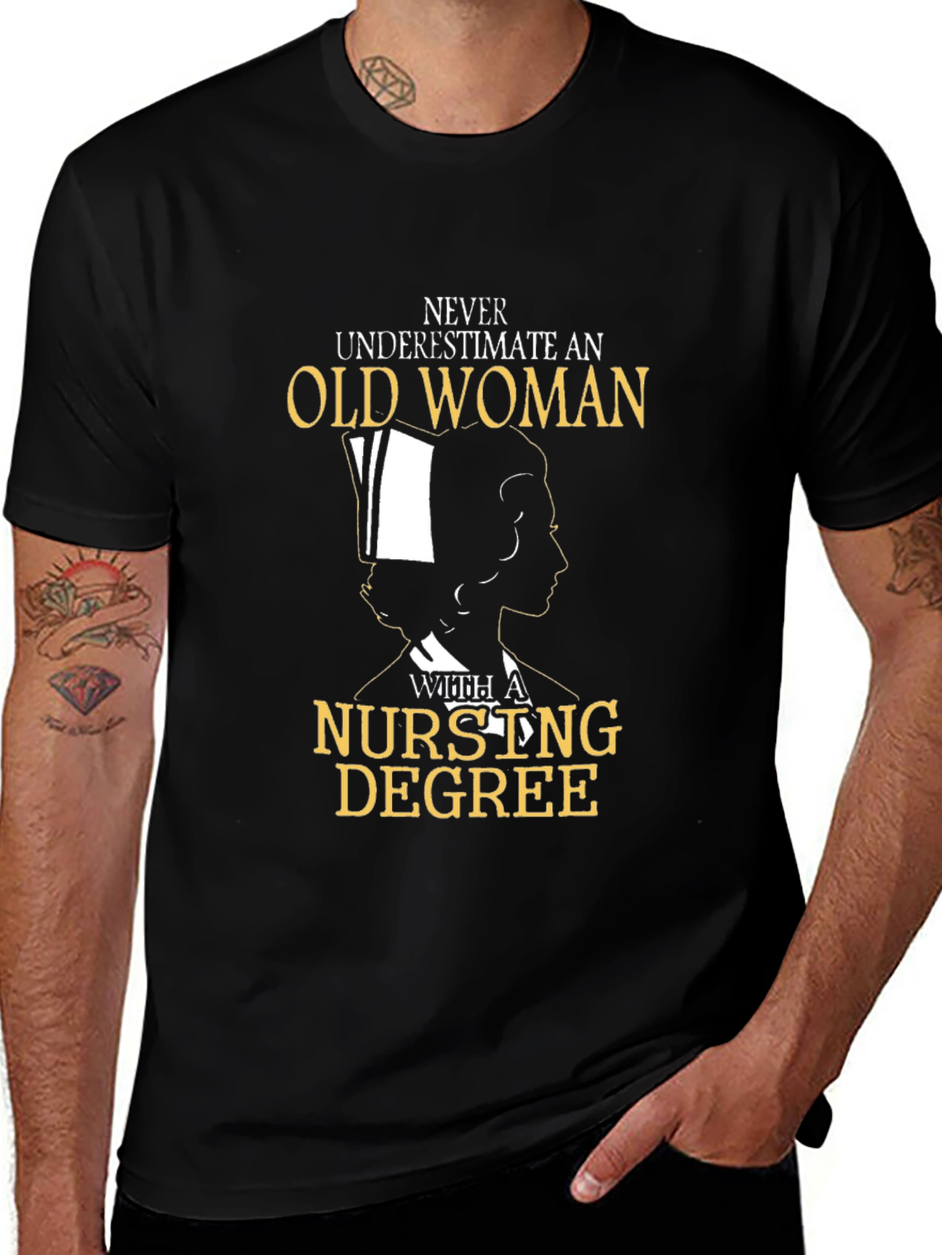 Nursing Degree Old Woman T-Shirt