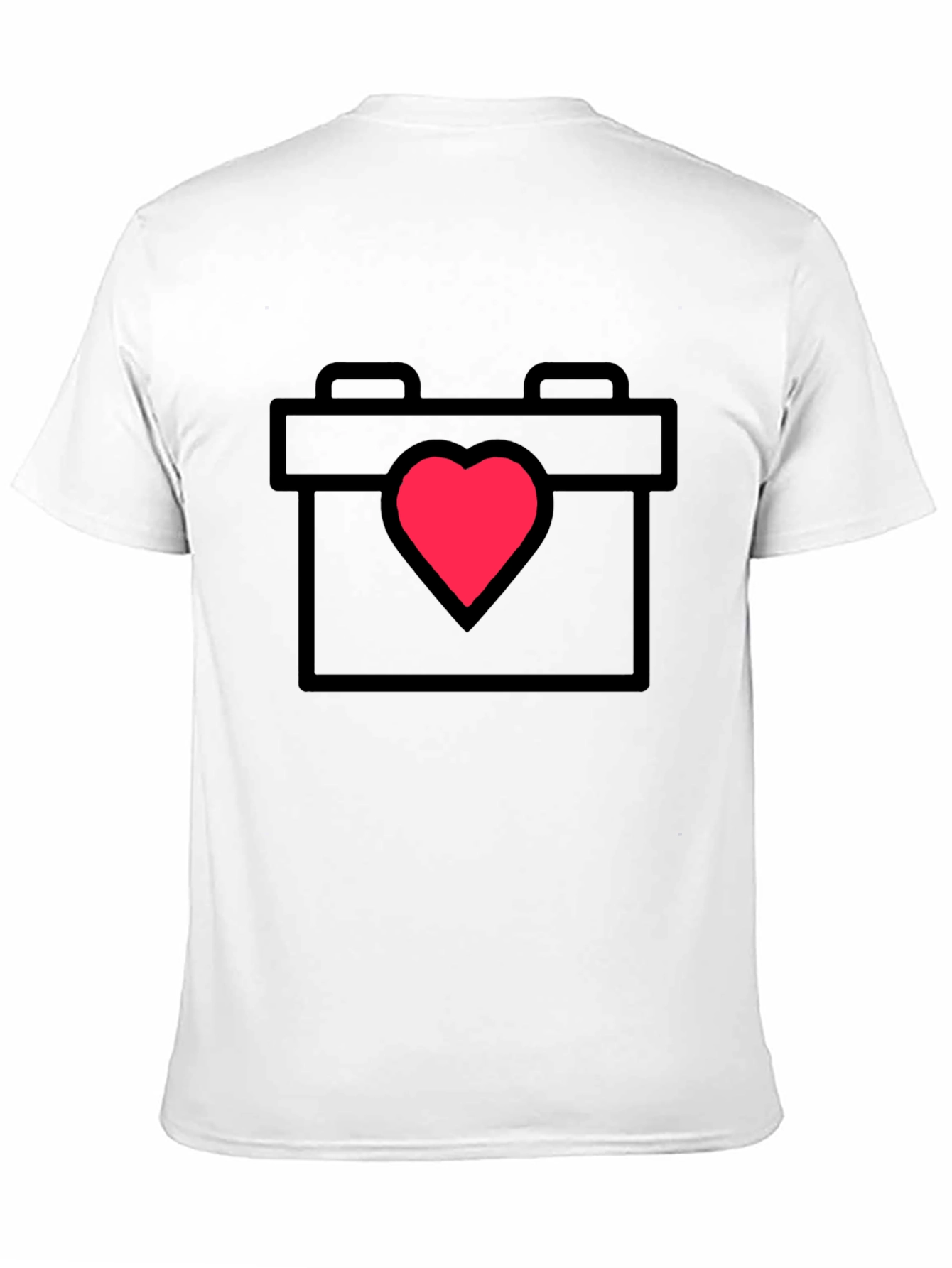 Heart Calendar Black T-Shirt