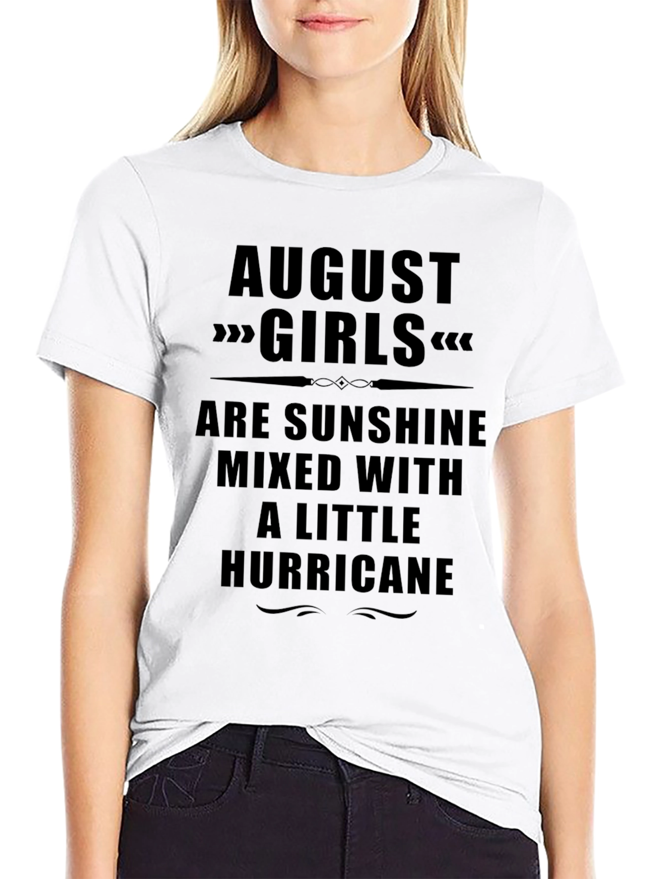 August Girls Sunshine Hurricane Black T-Shirt
