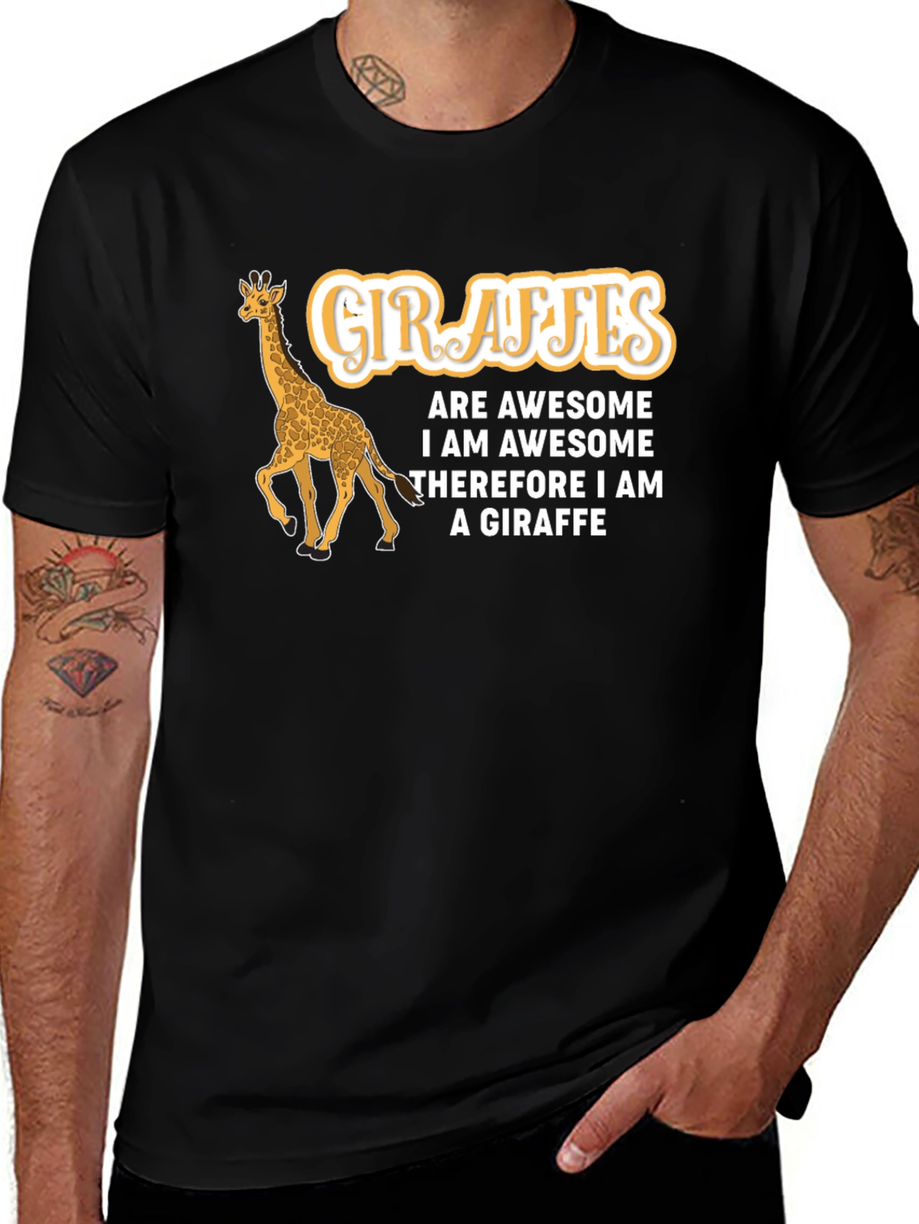 Giraffe Awesome Graphic T-Shirt