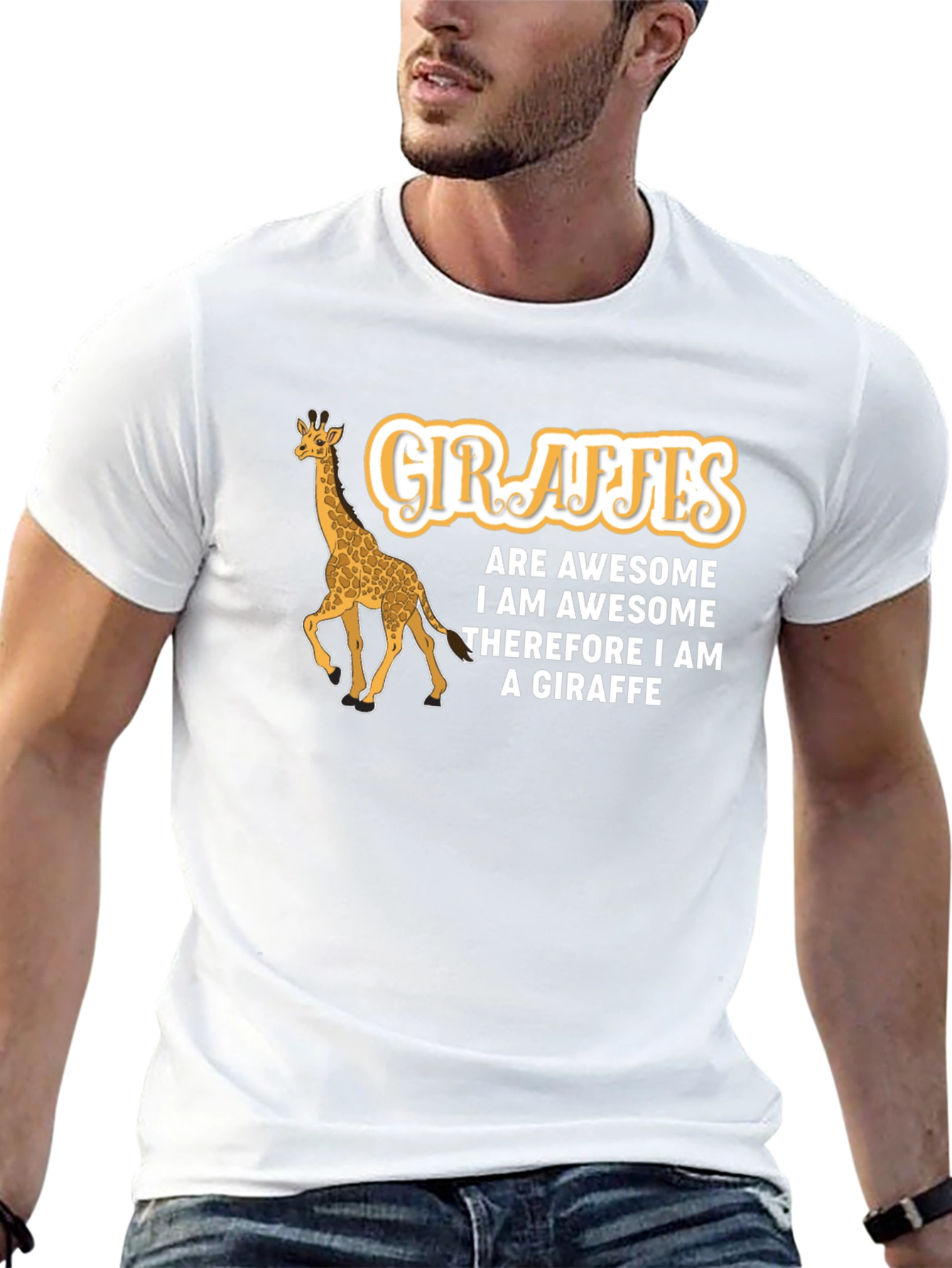 Giraffe Awesome Graphic T-Shirt