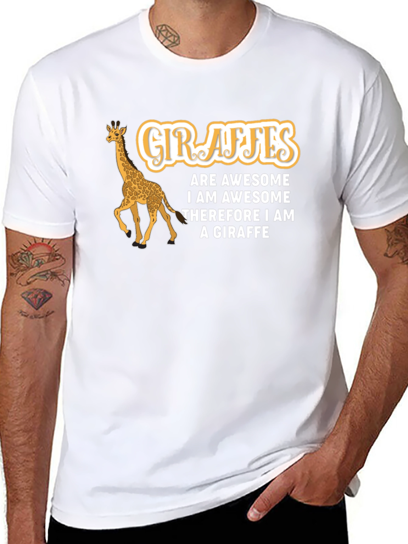 Giraffe Awesome Graphic T-Shirt