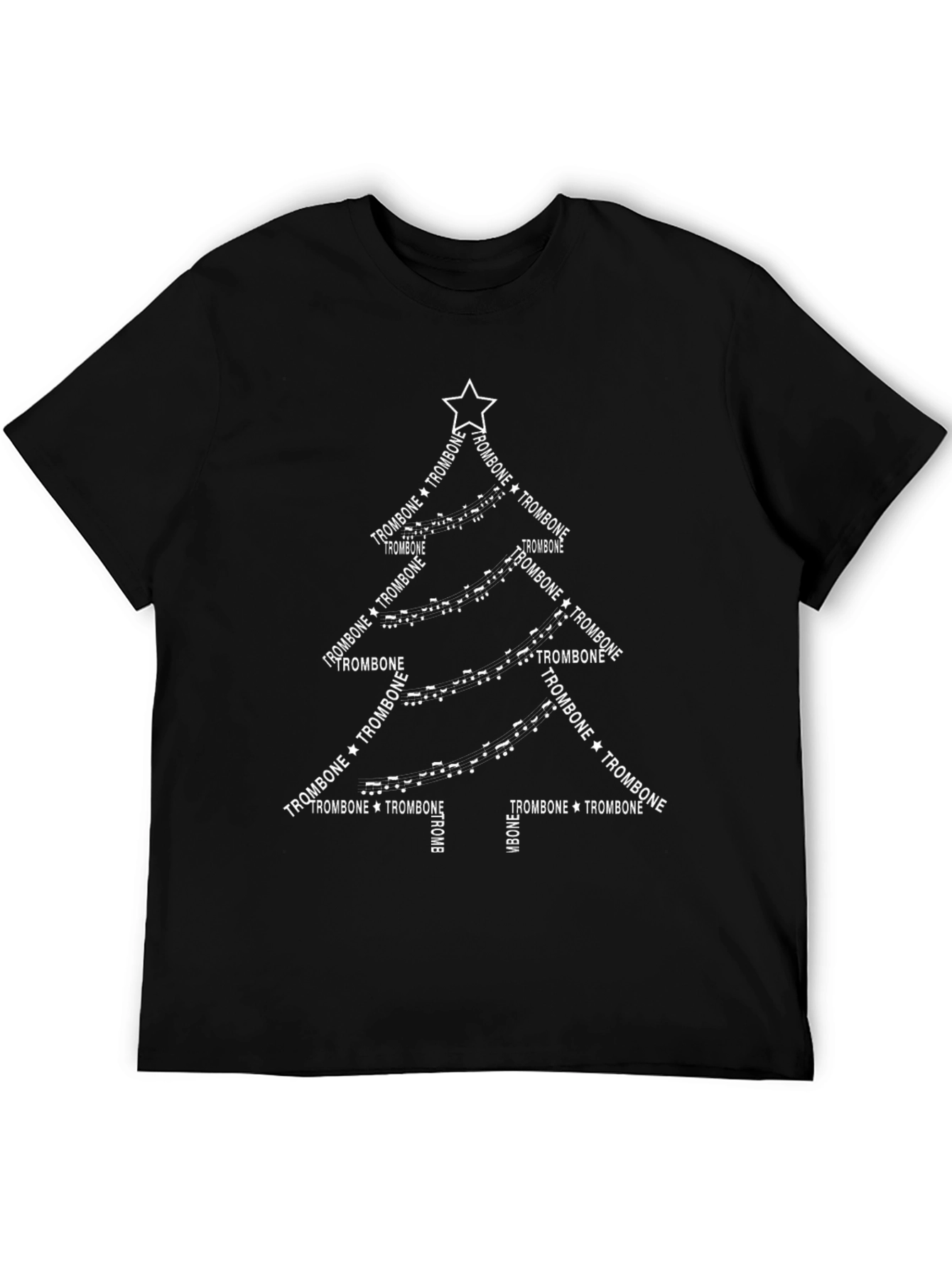 Trombone Christmas Tree T-Shirt