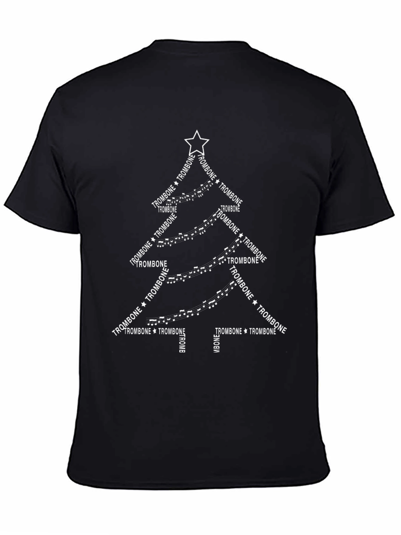 Trombone Christmas Tree T-Shirt